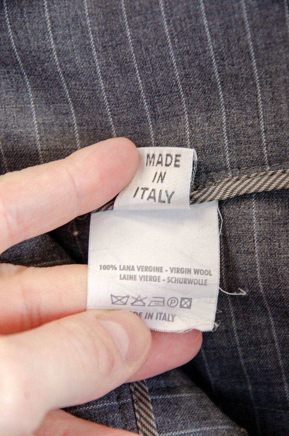 Brunello Cucinelli Gunex Grey Pinstripe Virgin Wool Pleated Trousers IT 40 Size 27" / US 4 / IT 40 - 10 Thumbnail