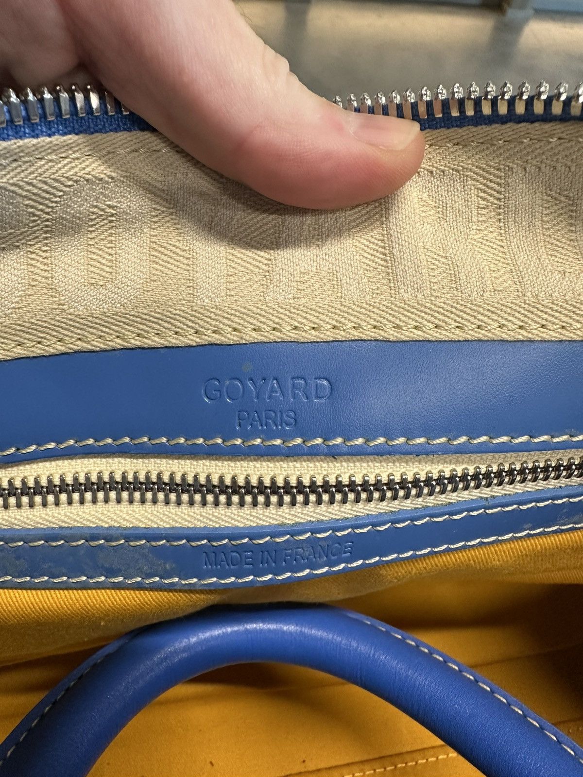 Goyard Goyard Croisiere 40 Duffle Bag Blue Size ONE SIZE - 12 Thumbnail