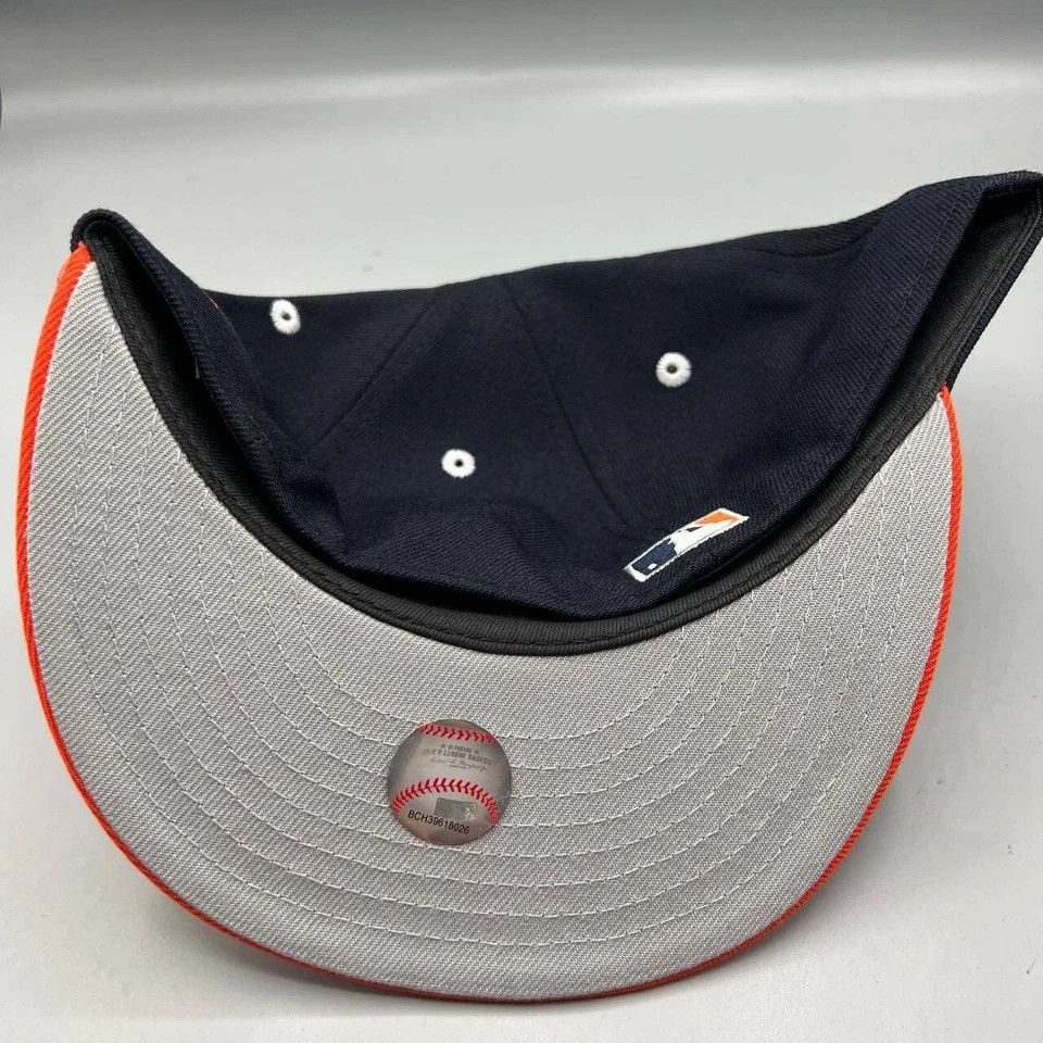 New Era Houston Astros Hat Men 7 3/8 59Fifty New Era MLB Fitted Cap Size ONE SIZE - 7 Thumbnail