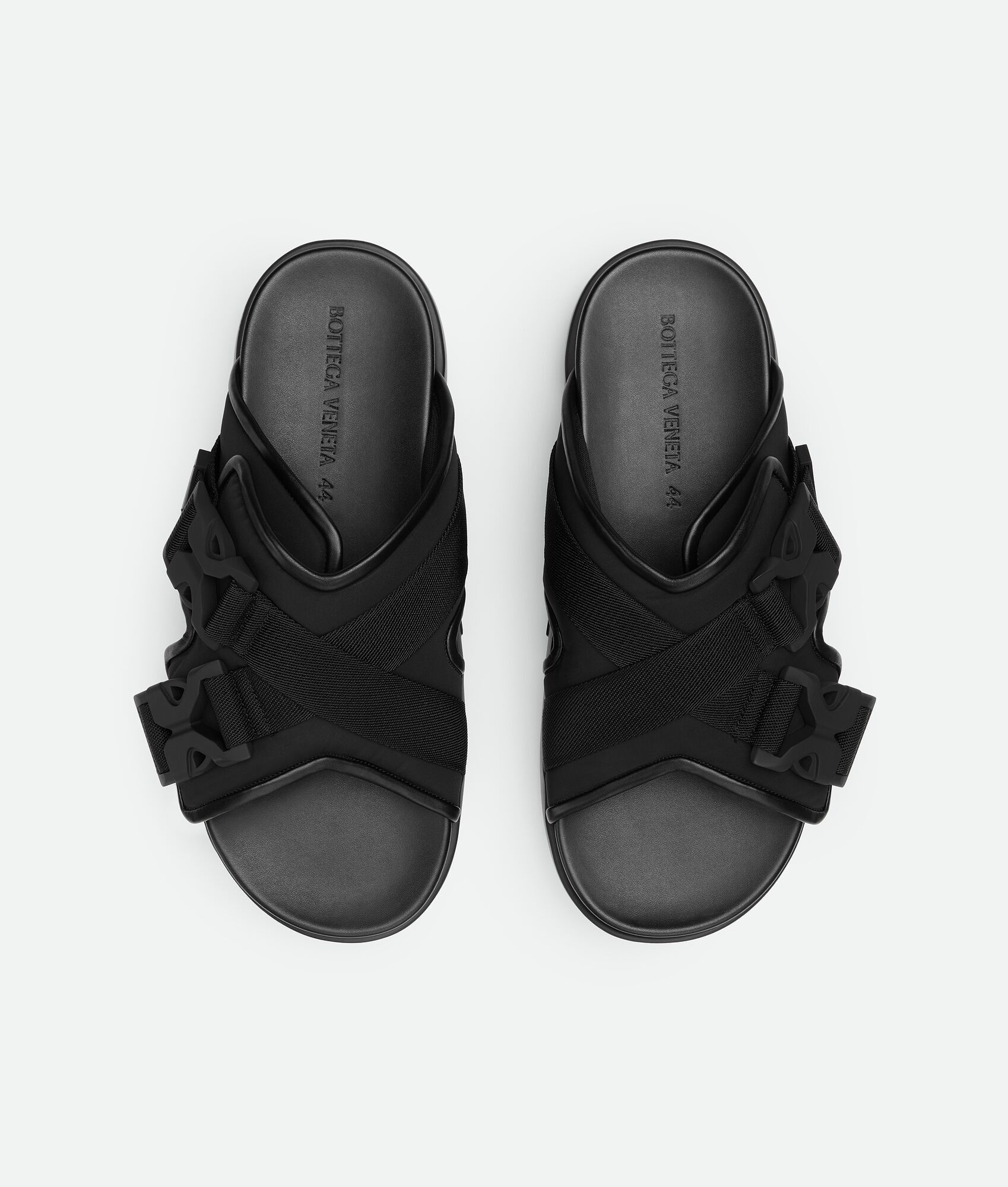 Bottega Veneta o1w1db10225 Snap Slide Sandals in Black Size US 9 / EU 42 - 4 Thumbnail
