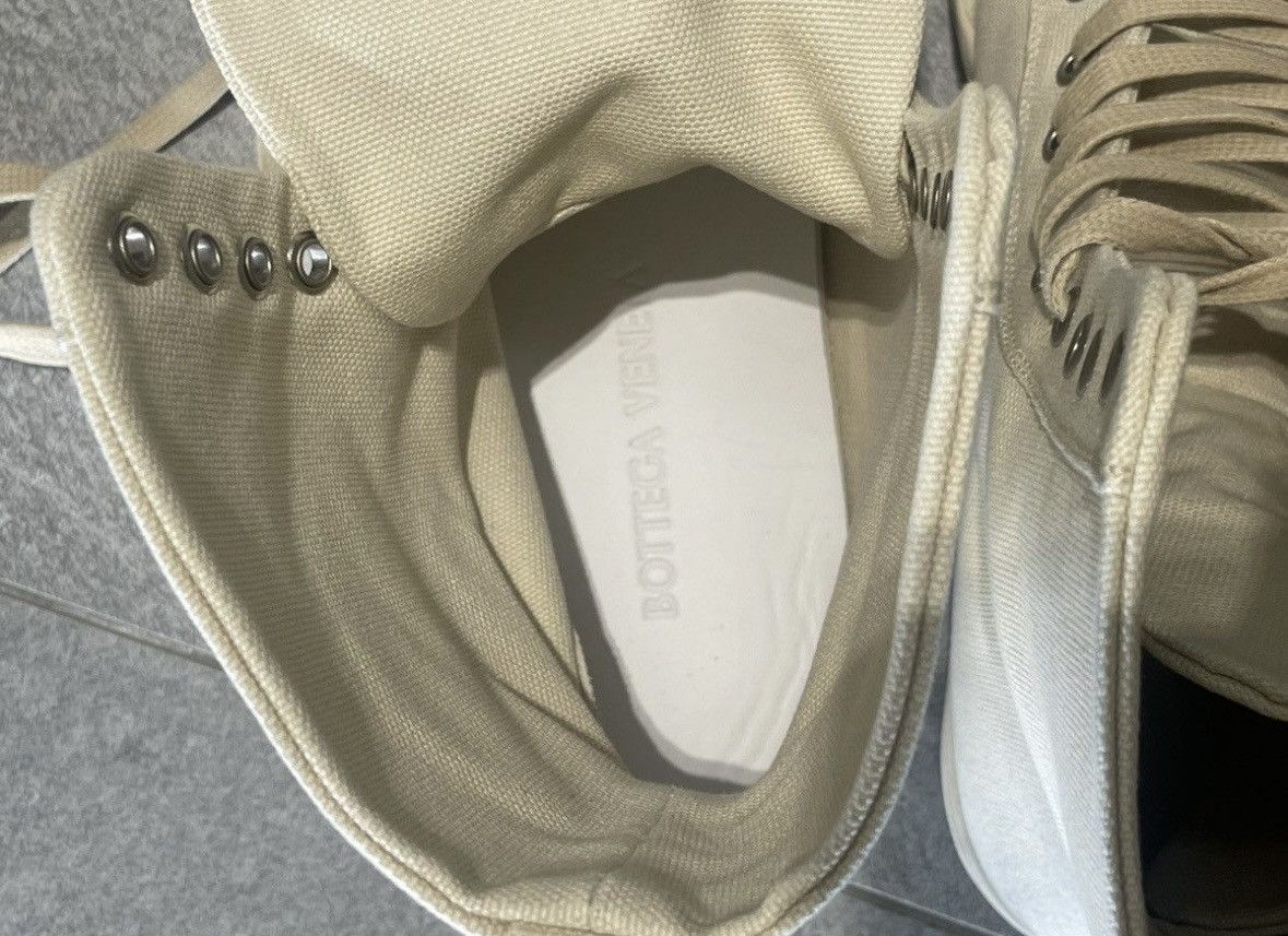 Bottega Veneta [9.5] Bottega Veneta Canvas Hightop Sneakers Size US 9.5 / EU 42-43 - 6 Thumbnail