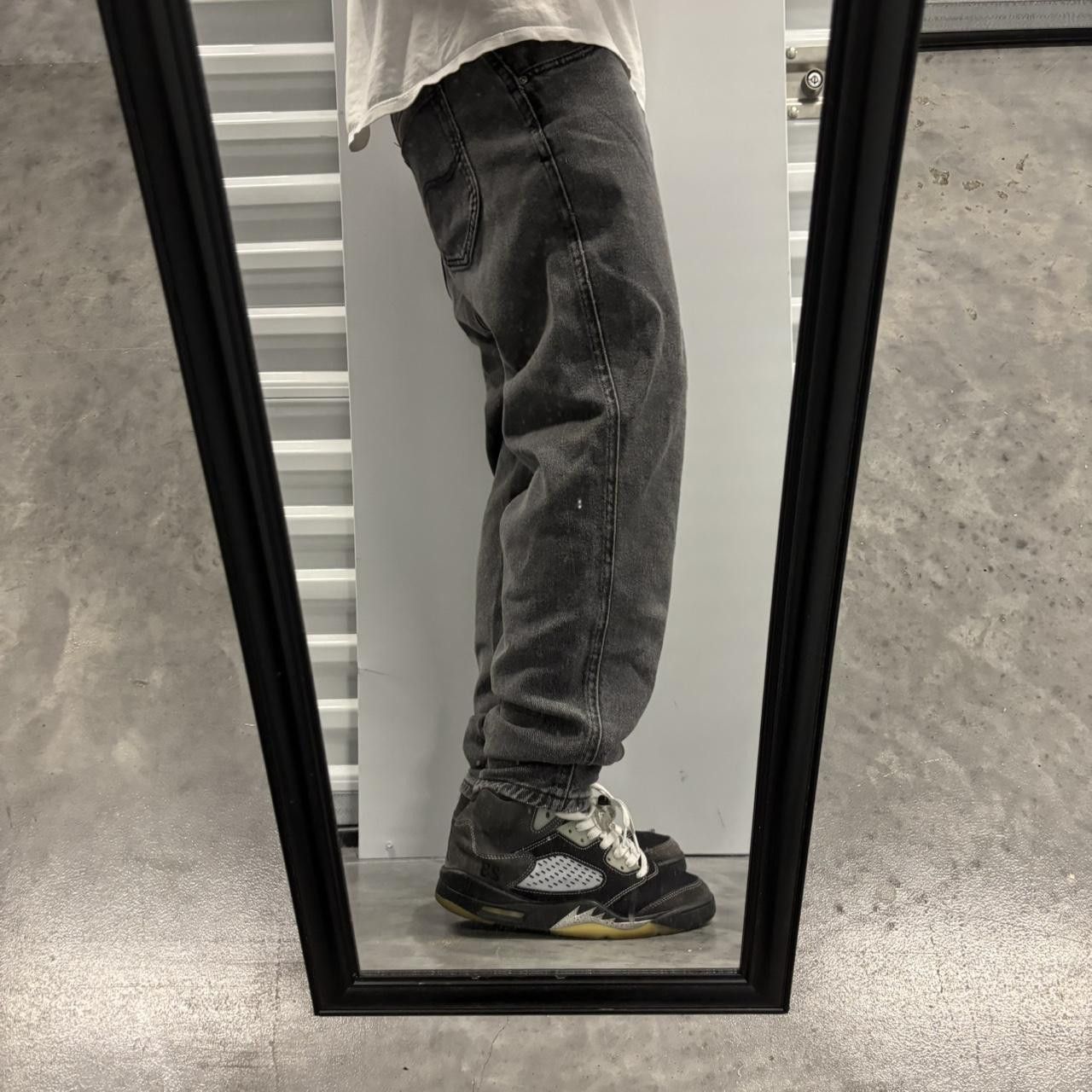 Japanese Brand × Vintage Crazy Vintage Y2K/2000s Faded Black Grunge Denim Jeans! Size US 30 / EU 46 - 2 Thumbnail