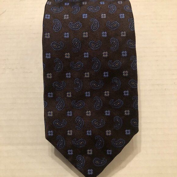 Robert Talbott Robert talbott men's new brown silk tie 3 1/2" X 58 1/2" Size ONE SIZE - 1 Thumbnail