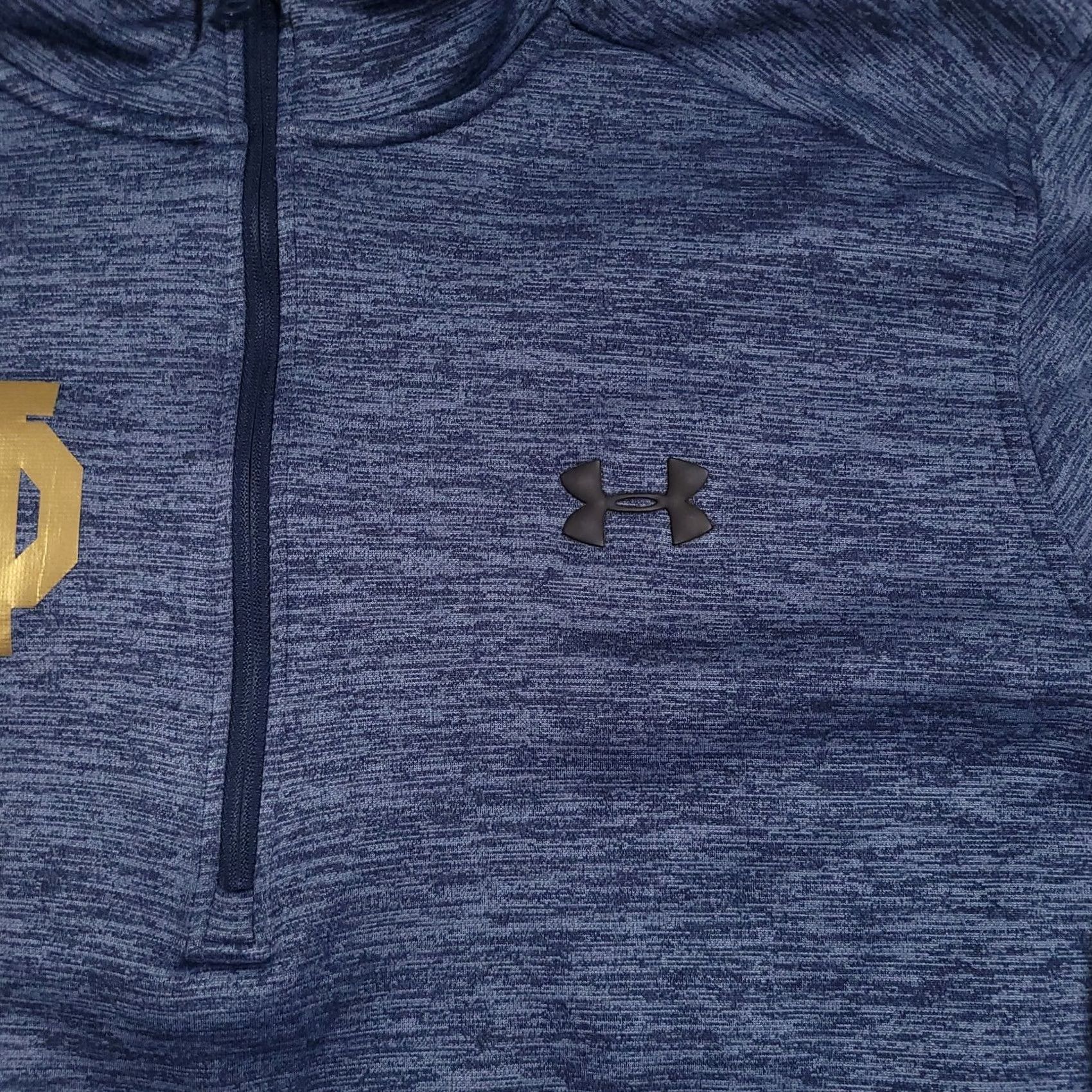 Under Armour Under Armour ColdGear 1/4 Zip Pullover Sweatshirt Mens Large Blue Size US L / EU 52-54 / 3 - 4 Thumbnail