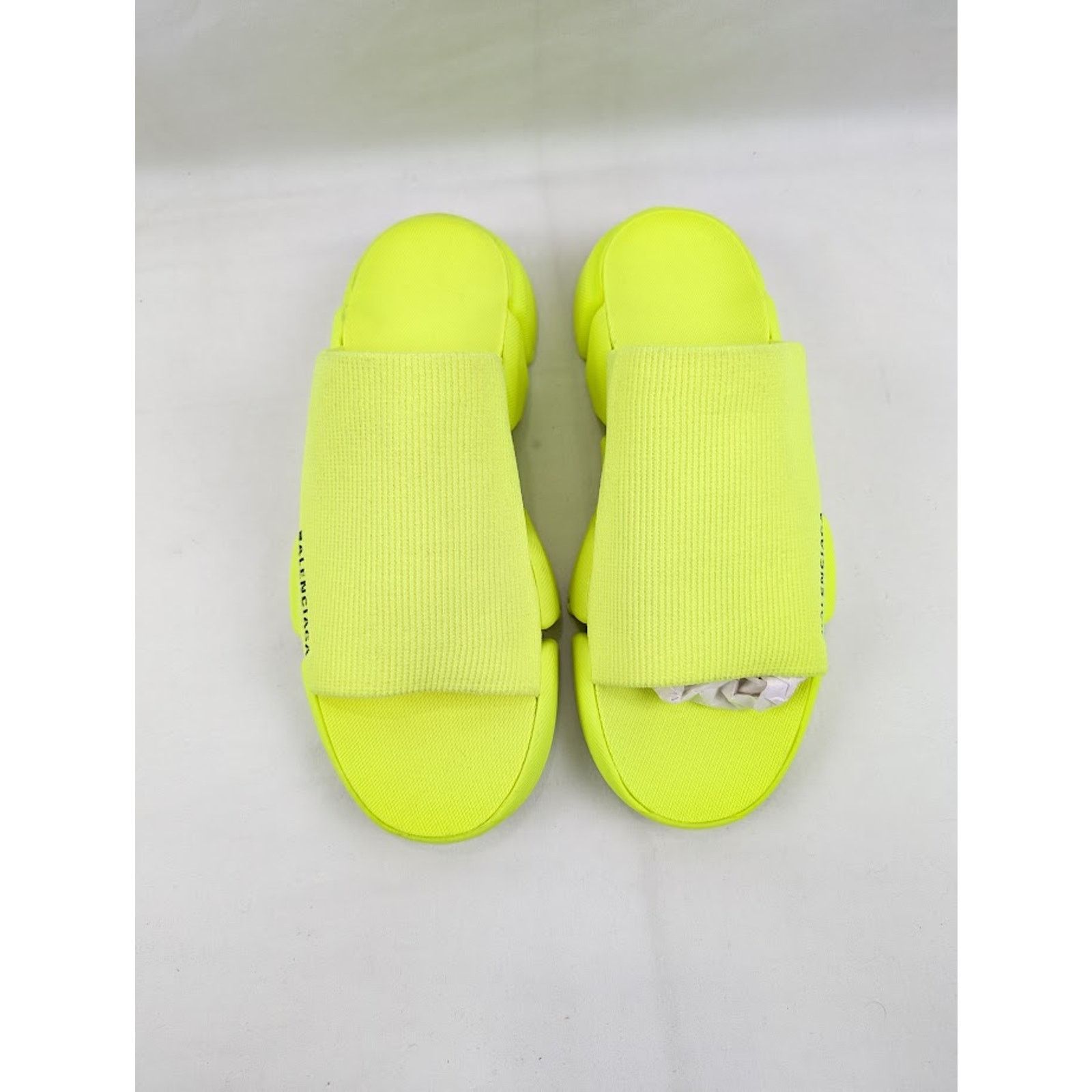 Balenciaga o1rshd1 Speed 2.0 Slides in Fluo Yellow Size US 11 / EU 44 - 15 Thumbnail