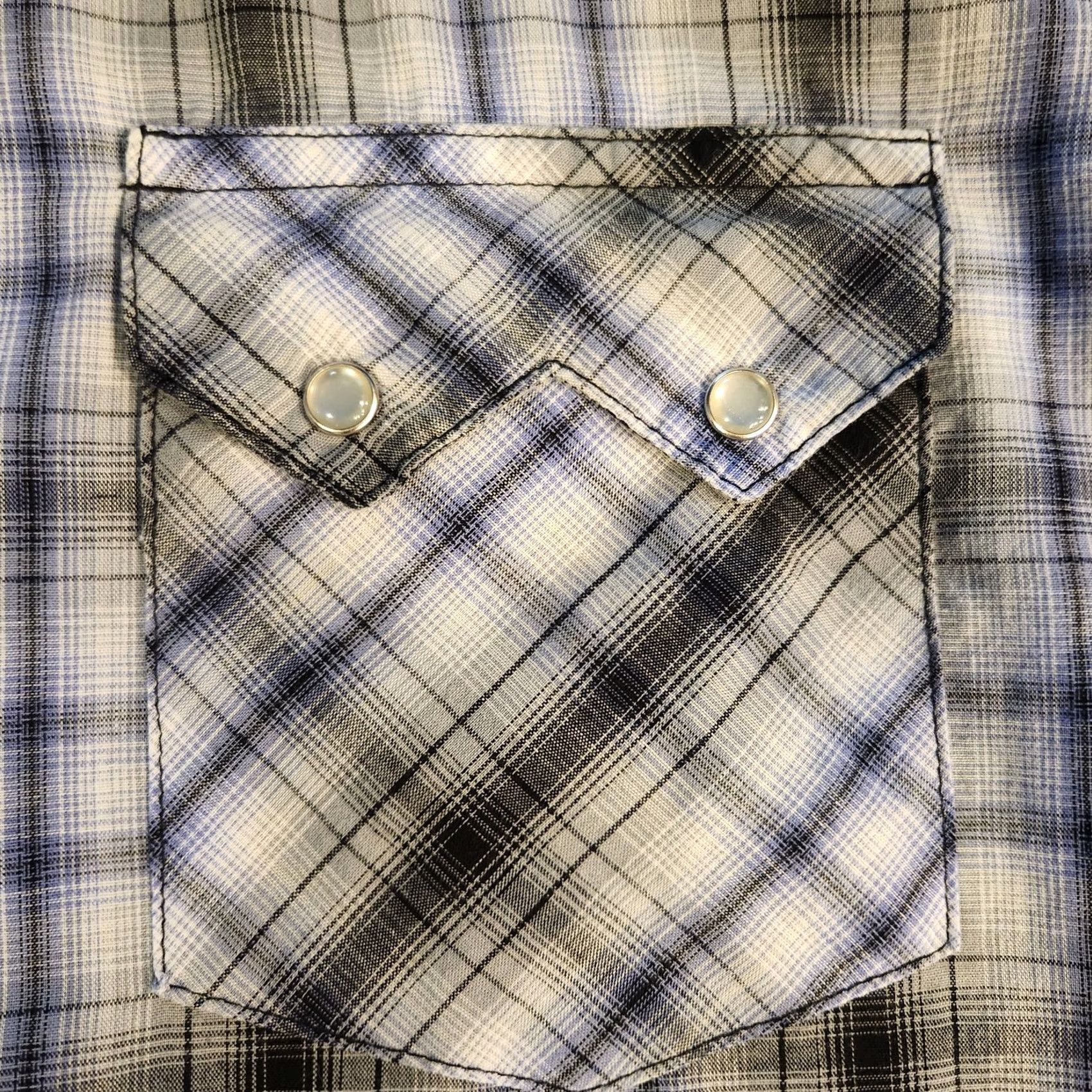 Wrangler VINTAGE Wrangler Western Saw Tooth Pearl Snap Mens XL Cowboy Plaid Shirt Size US XL / EU 56 / 4 - 4 Thumbnail