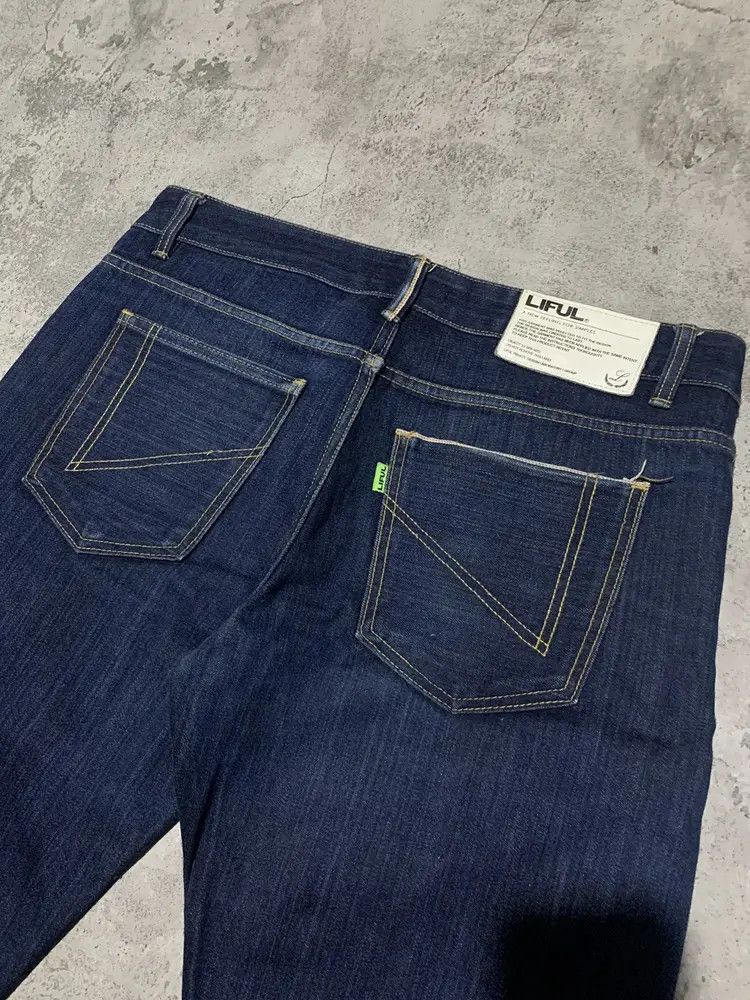 LIFUL MINIMAL GARMENTS S/S 2008 LIFUL slim straight redline selvedge jeans Size US 33 - 9 Thumbnail
