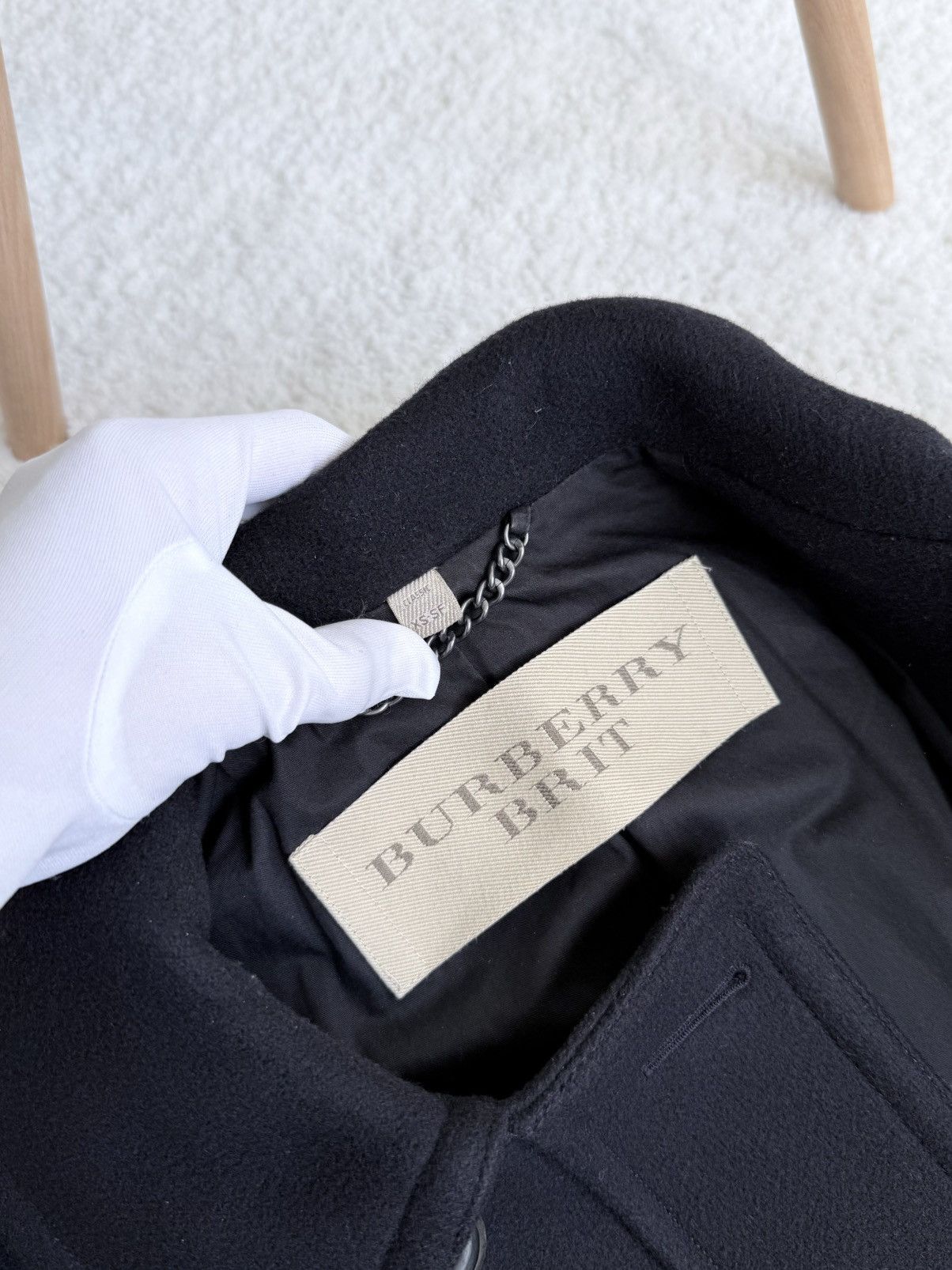 Burberry Burberry Brit Eckford Wool Double Breasted Peacoat Size S Size US S / EU 44-46 / 1 - 9 Thumbnail