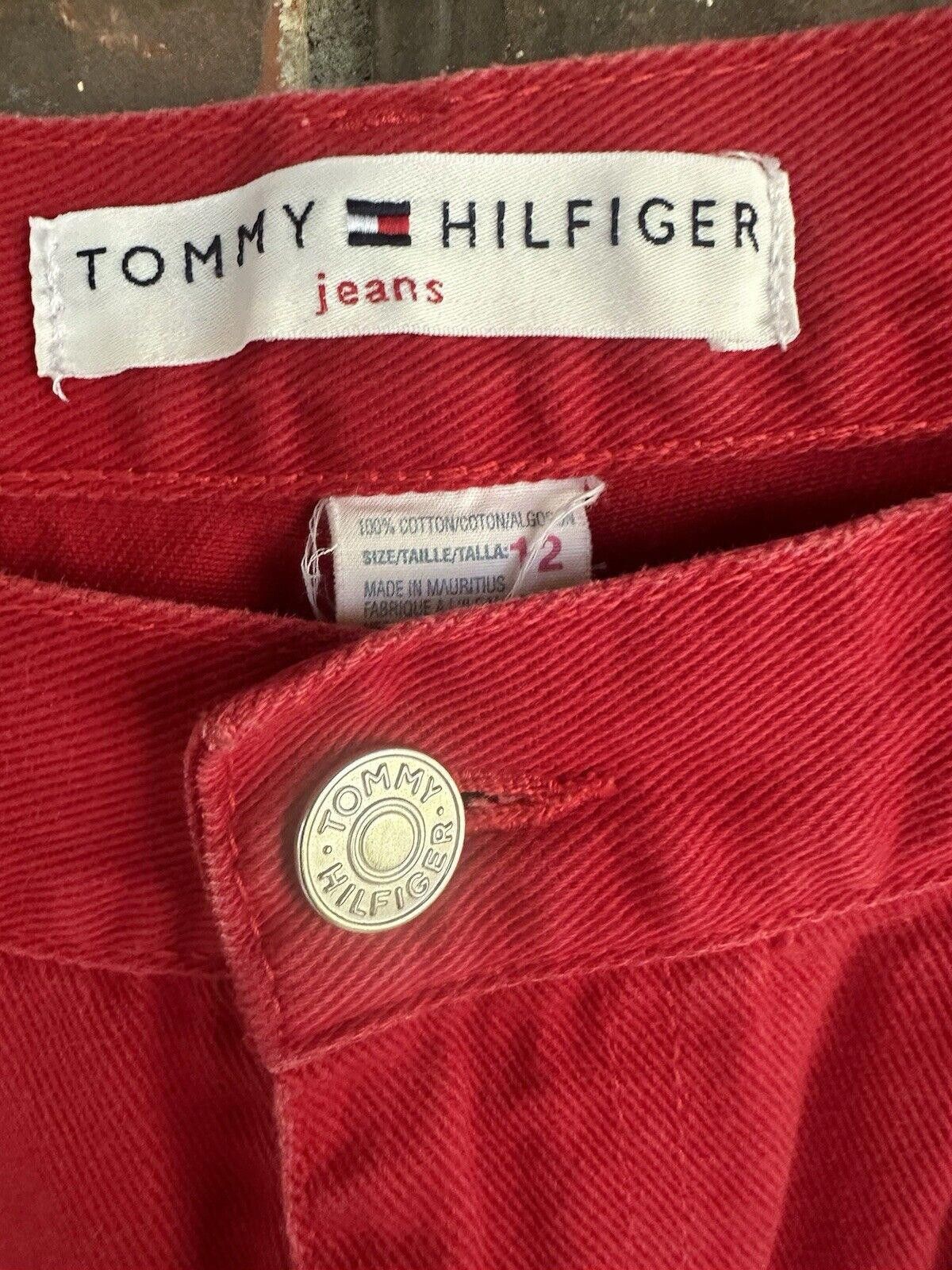 Tommy Hilfiger Tommy Hilfiger Red Cotton Denim Carpenter Jeans Vintage Size 34" / US 12 / IT 48 - 2 Thumbnail