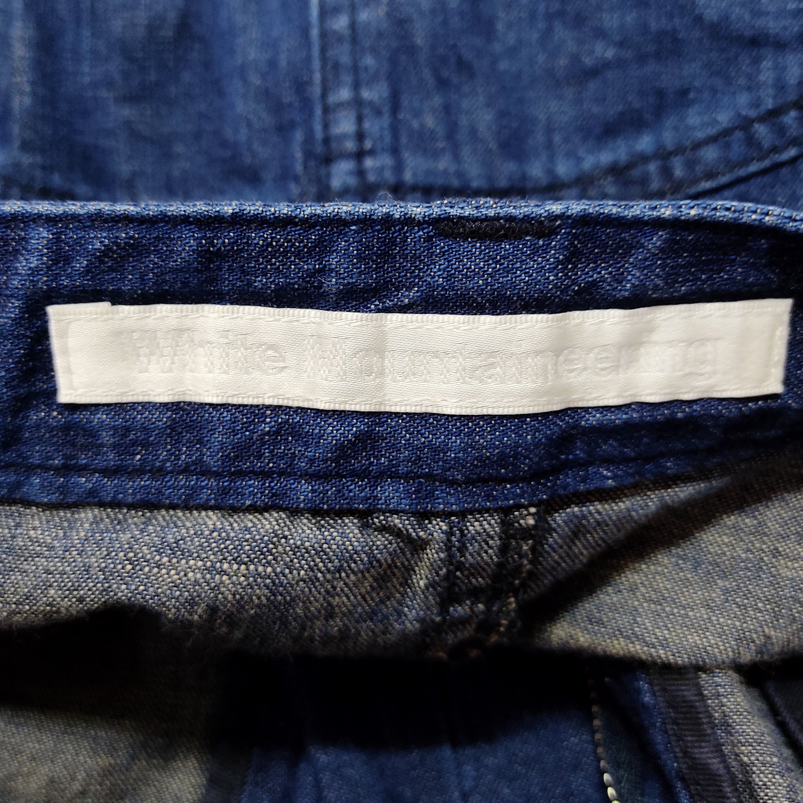 Japan Blue White Mountaineering 2014SS Denim Blue Short Skirts Size 29" - 11 Thumbnail
