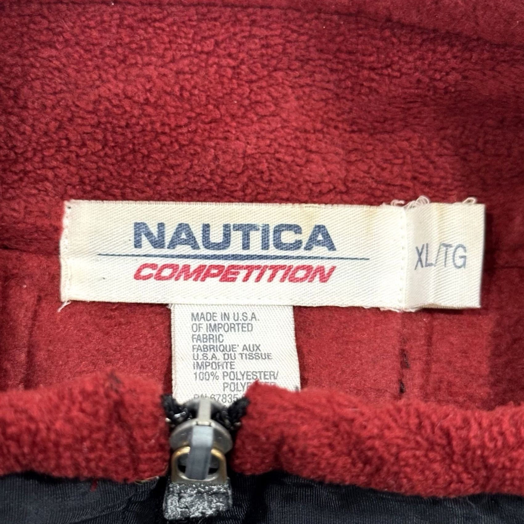 Nautica VINTAGE Nautica Competition Red Fleece Pullover Sweatshirt XS XL 90s 1/4 Zip Embroidered Logo Men's Pullover Yellow Size US XL / EU 56 / 4 - 3 Thumbnail