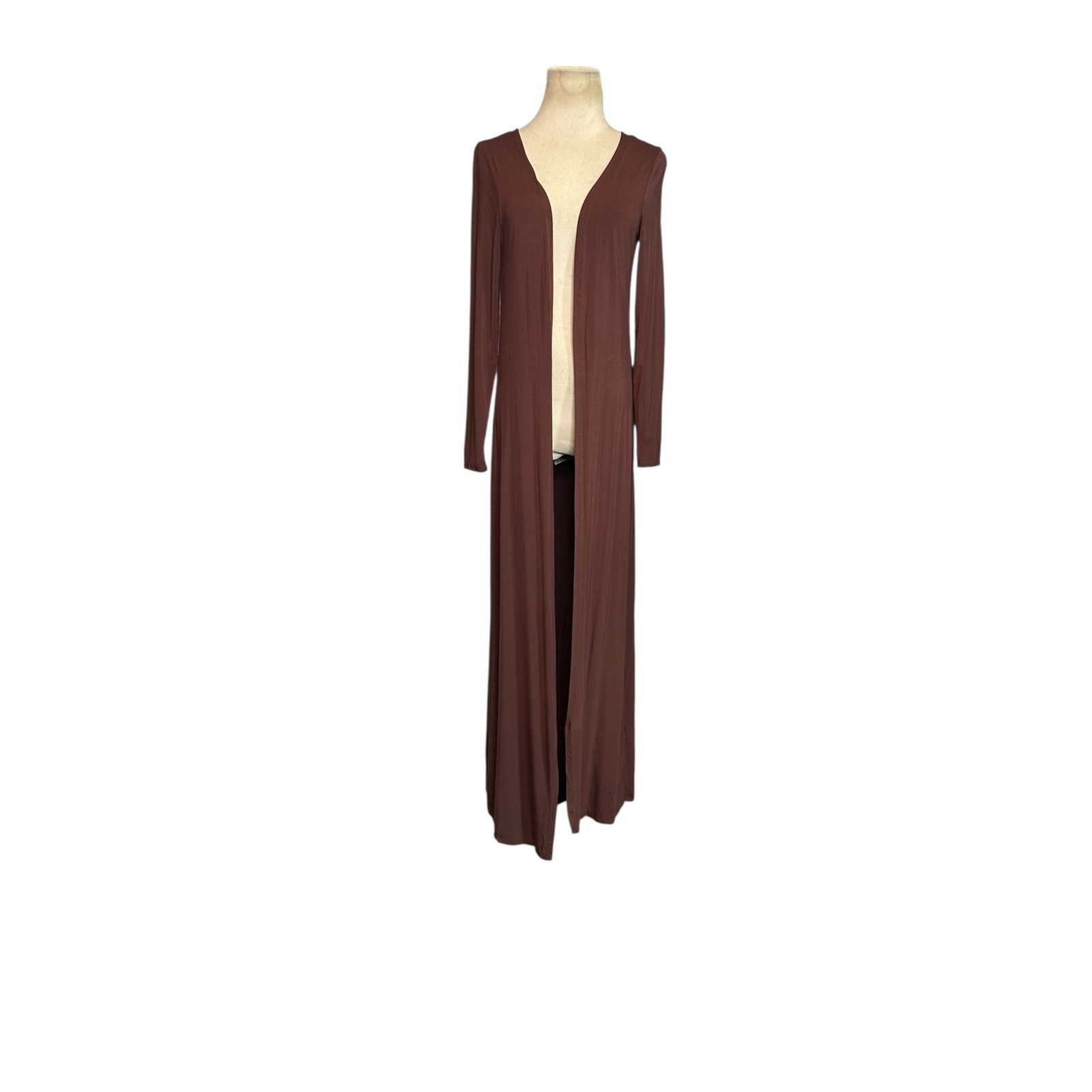 Shein Shein brown long sleeves long kimono size XS Size XS / US 0-2 / IT 36-38 - 1 Thumbnail