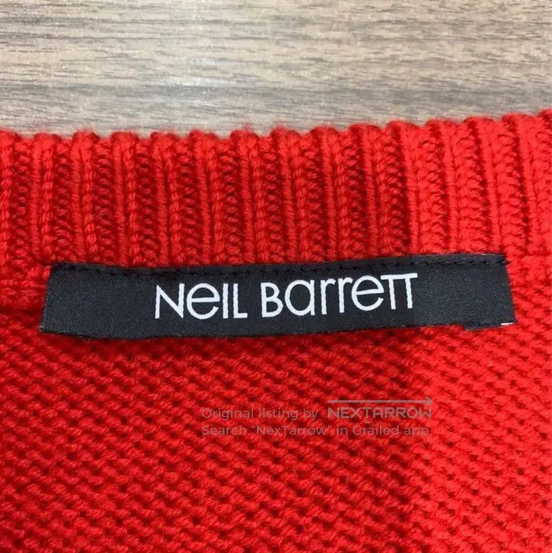 Neil Barrett NeIL BarreTT Red Wool Pullover Sweater . Size US M / EU 48-50 / 2 - 4 Thumbnail