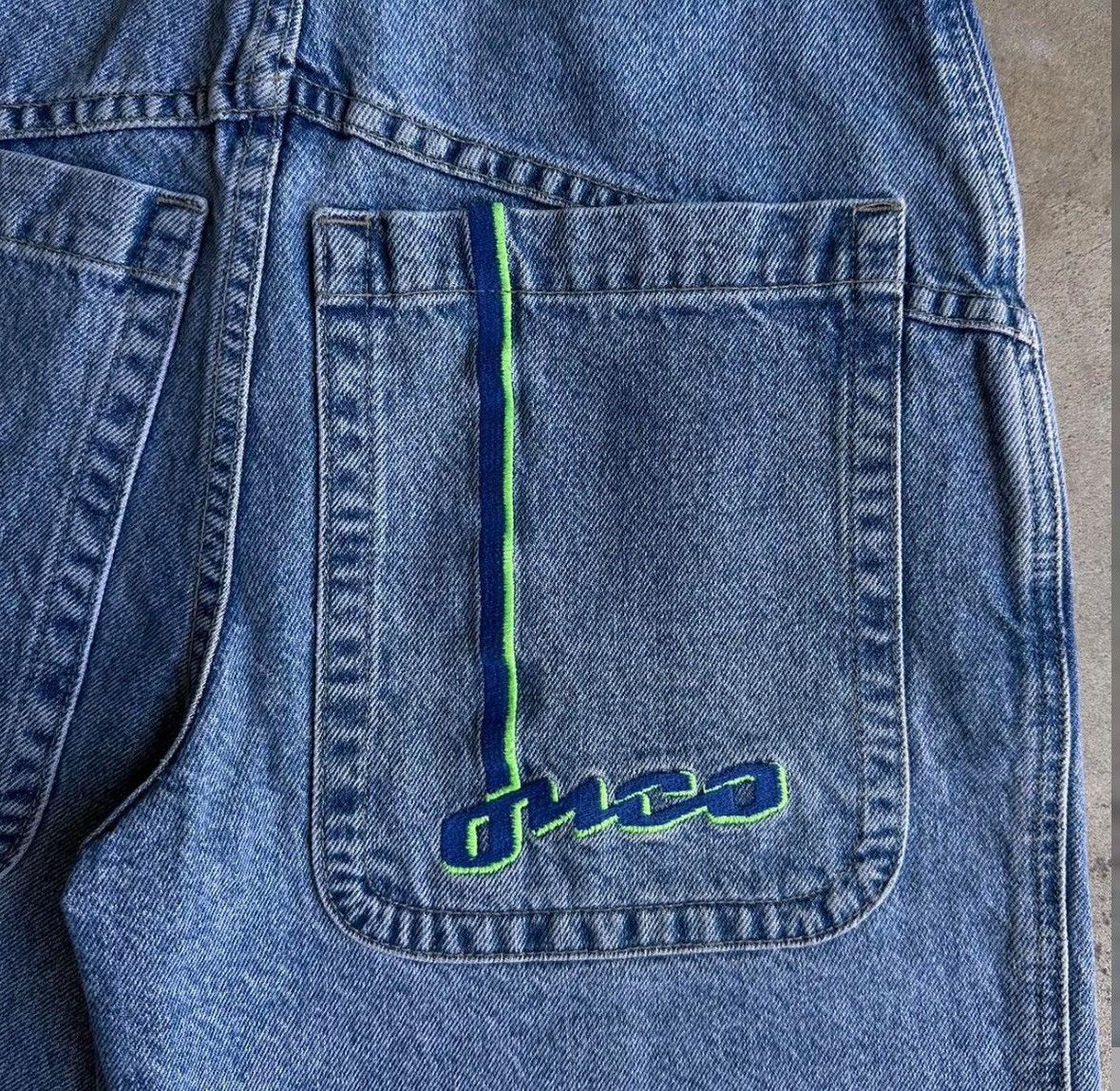 JNCO Vintage 90s JNCO Boarder 2199 Collection, Blue Wash Size US 29 - 2 Thumbnail