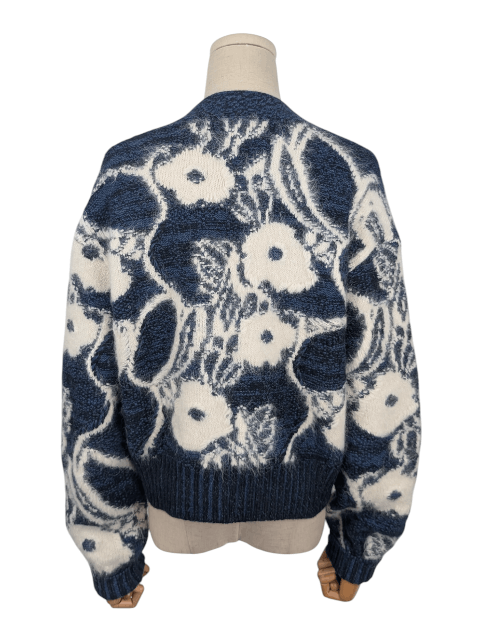 Chanel Chanel Blue And White Knitwear Cardigan Size S / US 4 / IT 40 - 2 Thumbnail