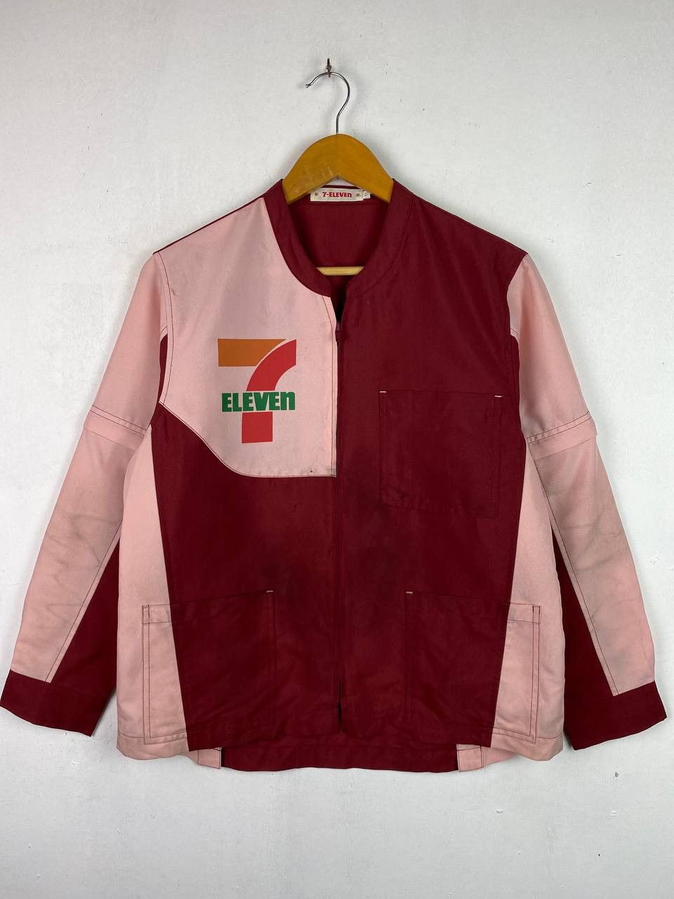 Japanese Brand vintage 7 eleven work shirt removable sleeves Size US M / EU 48-50 / 2 - 1 Thumbnail