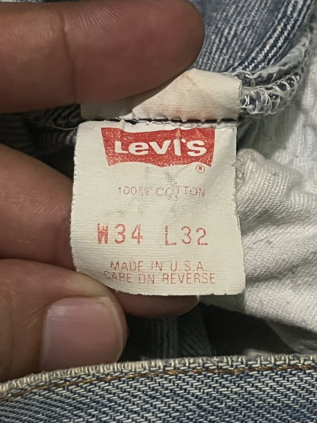 Levi's × Vintage ⚡️80’s⚡️Vintage Levi’s 501XX Made in USA - 90s Denim W34 L32 Size US 34 / EU 50 - 21 Thumbnail