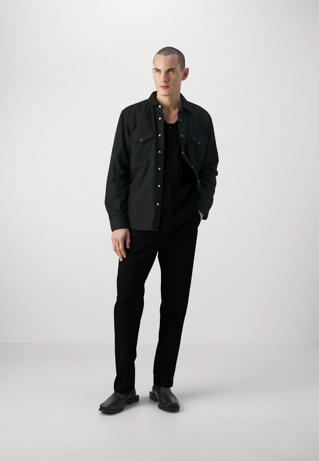 Our Legacy × Won Hundred !DS! AW23 Won Hundred Mazar LS Black Knitted Cardigan Size US M / EU 48-50 / 2 - 6 Thumbnail