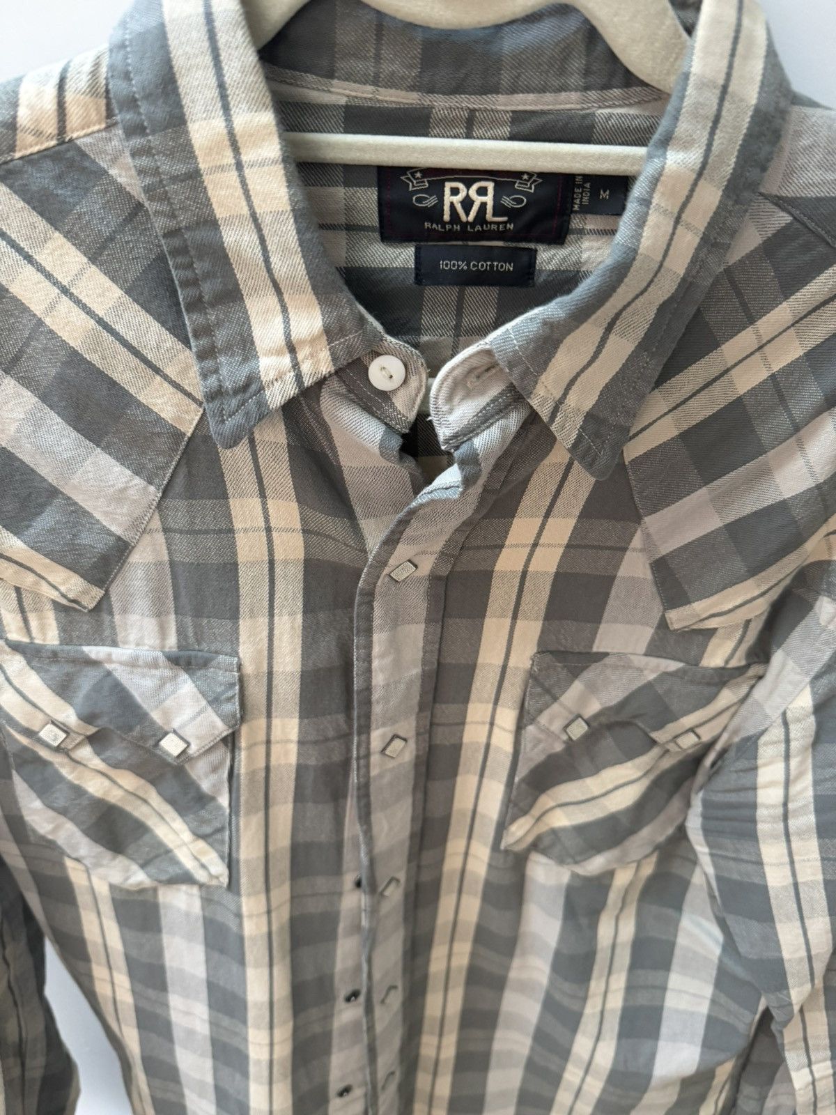 RRL Ralph Lauren RRL Checkered Button Down Shirt M Size US M / EU 48-50 / 2 - 3 Thumbnail