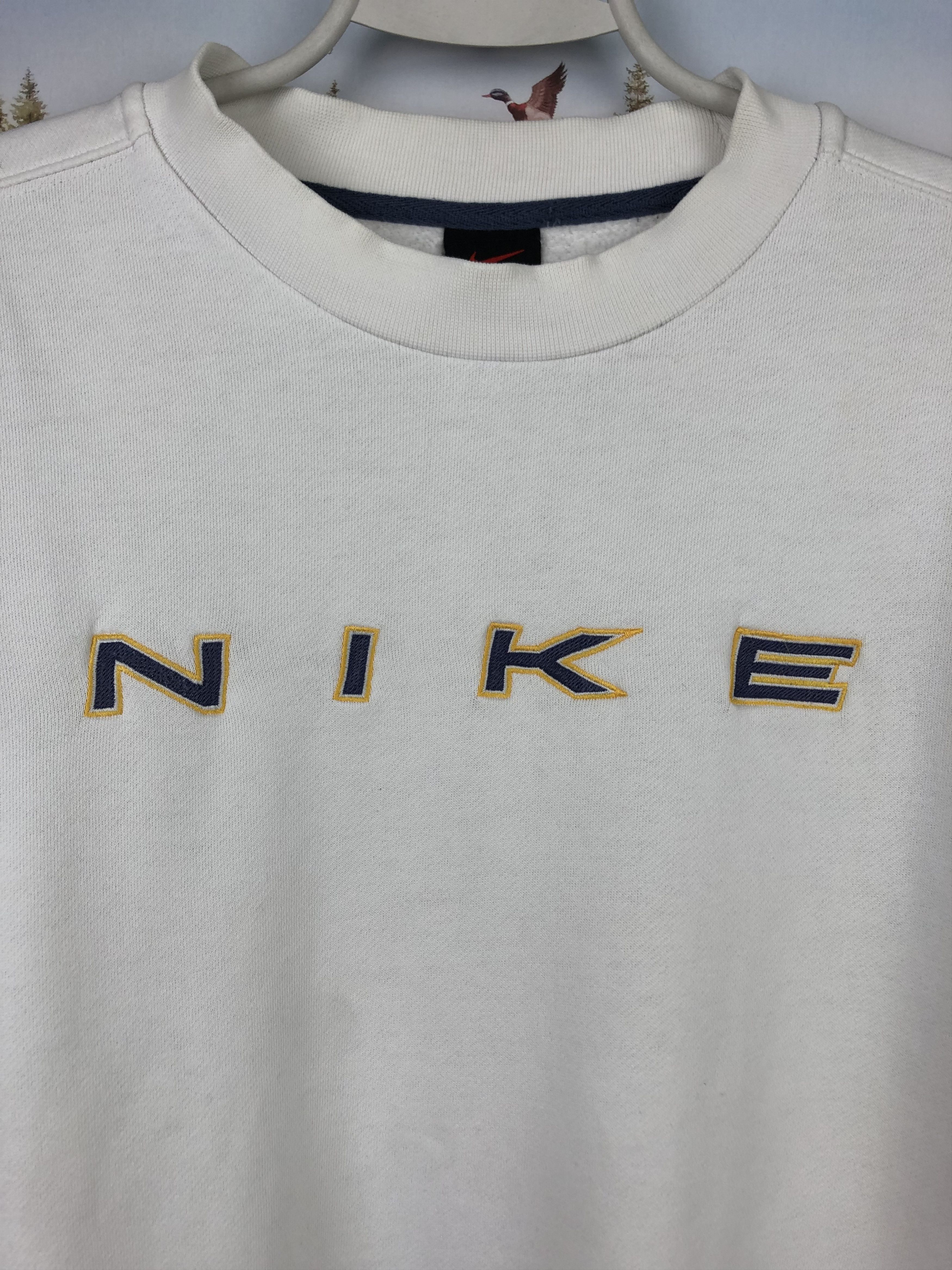 Nike Vintage 90's Nike Sweatshirt Big Logo Swoosh Crewneck Size US S / EU 44-46 / 1 - 3 Thumbnail