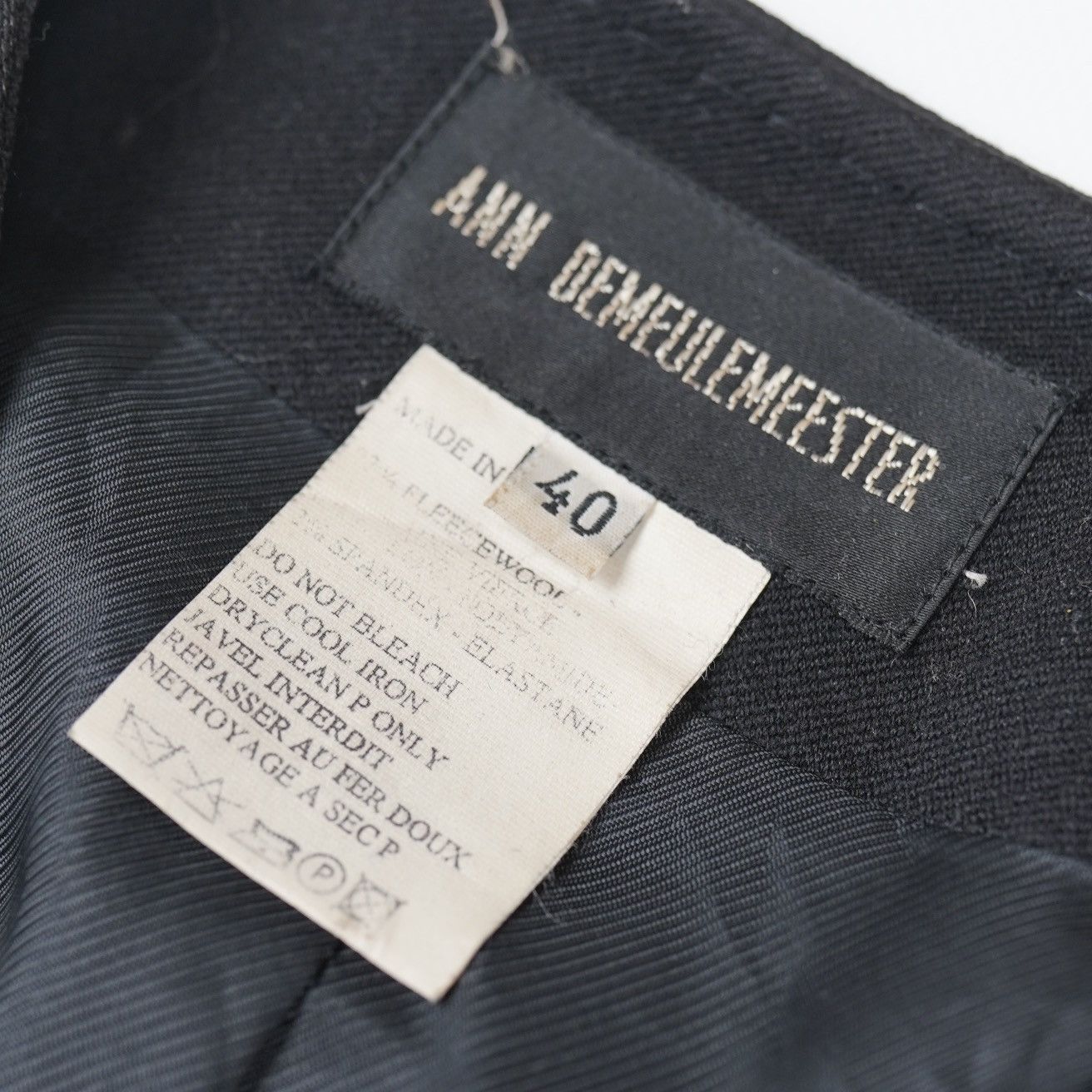 Ann Demeulemeester Ann Demeulemeester Wool Black Coat Jacket Kimono Vintage Size S / US 4 / IT 40 - 11 Thumbnail