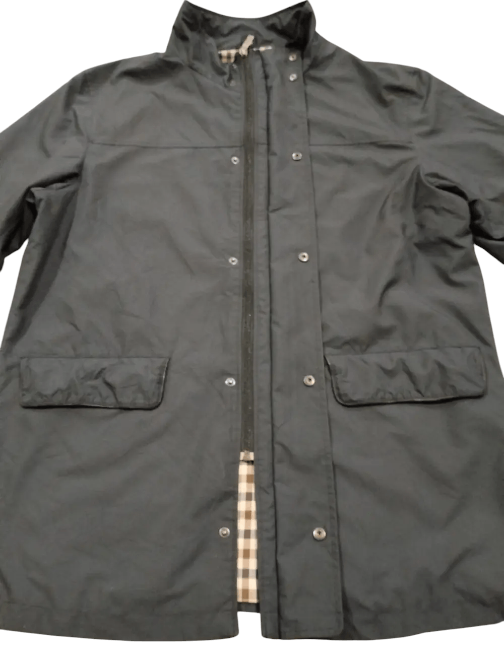 Aquascutum Aquascutum London Overcoat Zipper Button Leather Part Size US M / EU 48-50 / 2 - 4 Thumbnail