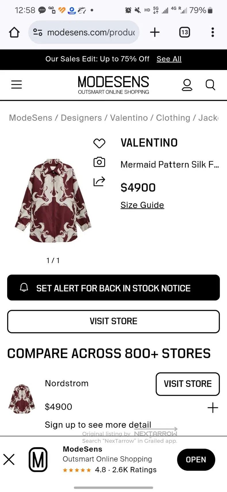 Valentino Valentino Mermaid coat Size US XS / EU 42 / 0 - 9 Thumbnail