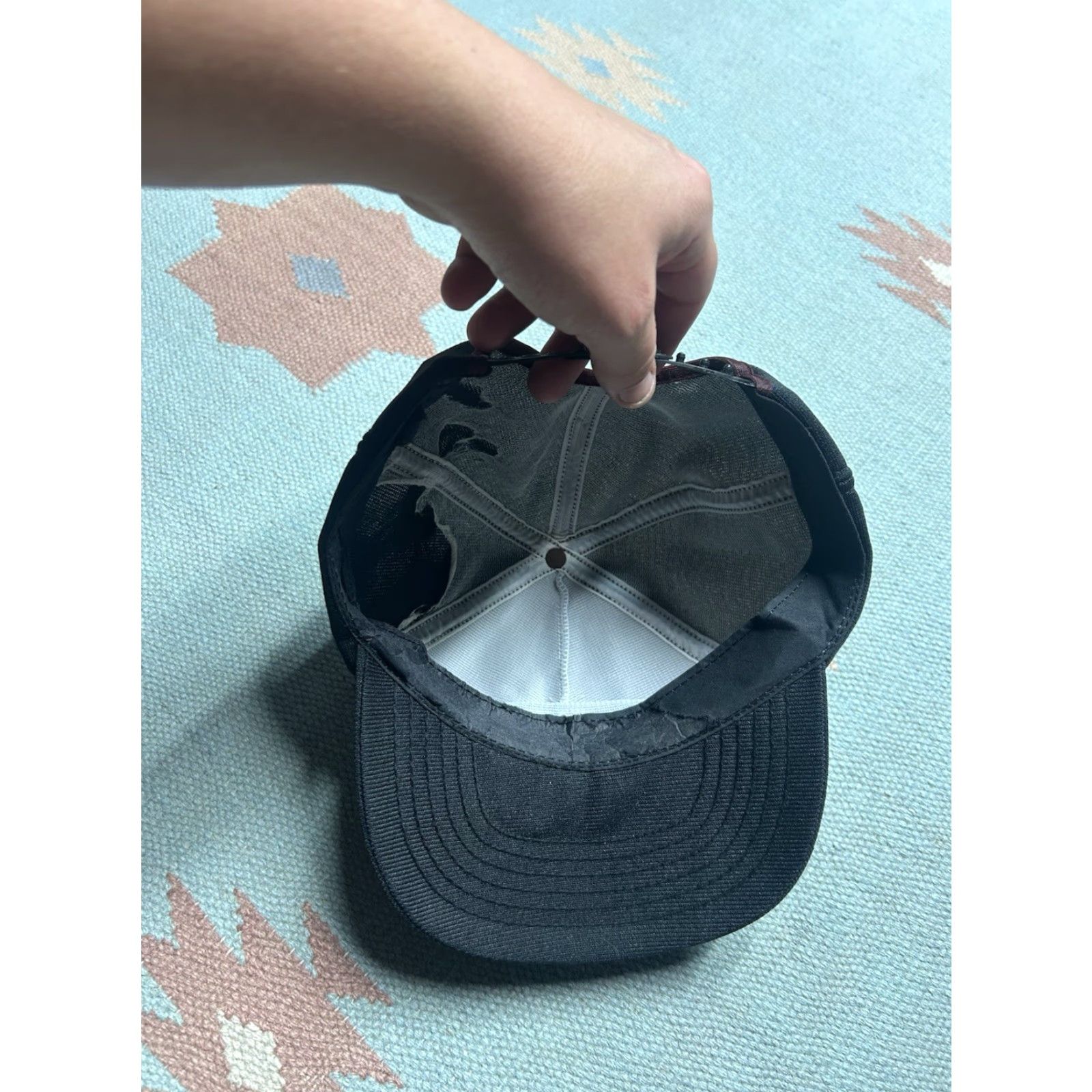 Vintage VINTAGE SnapBack hat cap B&K locomotive service gray black USA made Men Adjustable Black Size ONE SIZE - 5 Thumbnail