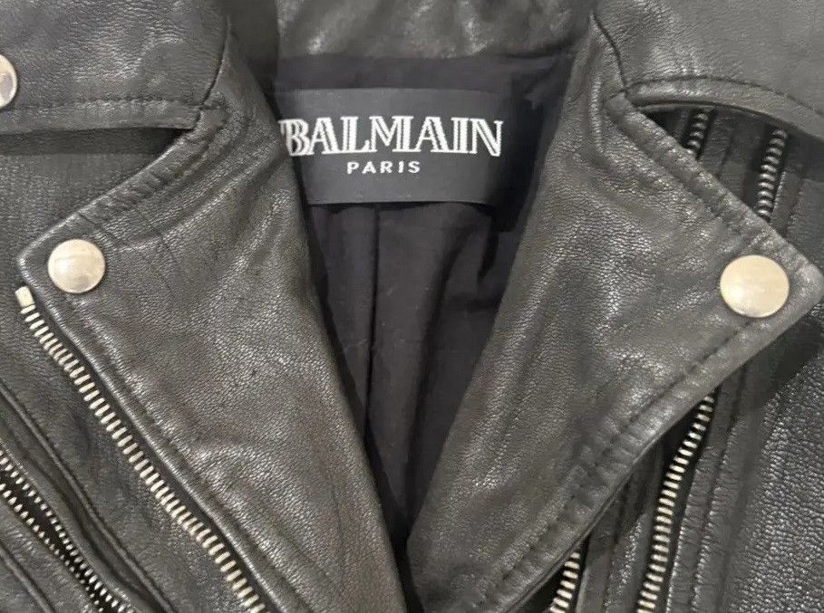 Balmain Balmain Double Zip Leather Jacket Size S / US 4 / IT 40 - 4 Thumbnail