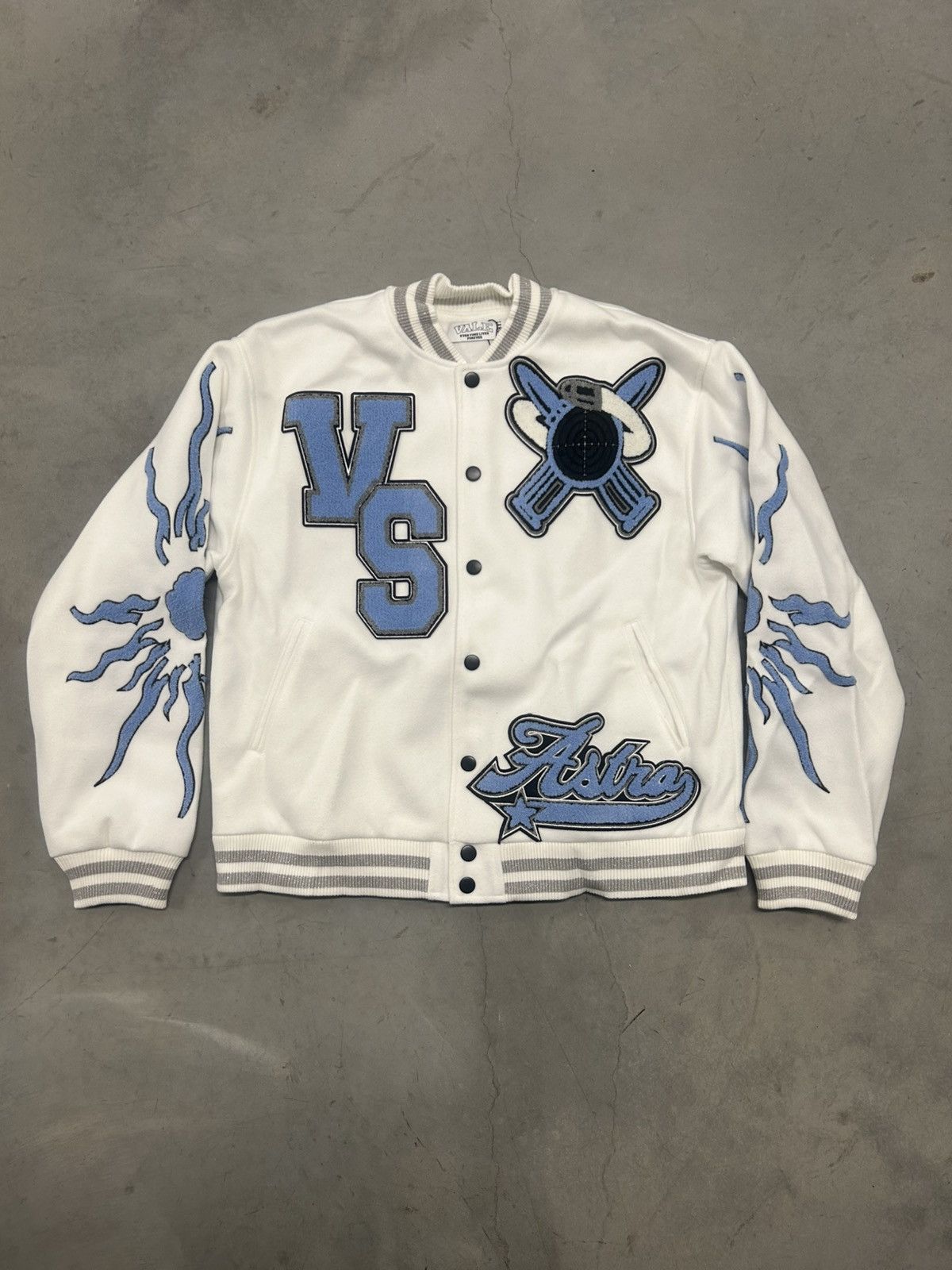 Vale Vale Forever Valley Dreams White Varsity Jacket Size Large Size US L / EU 52-54 / 3 - 1 Thumbnail