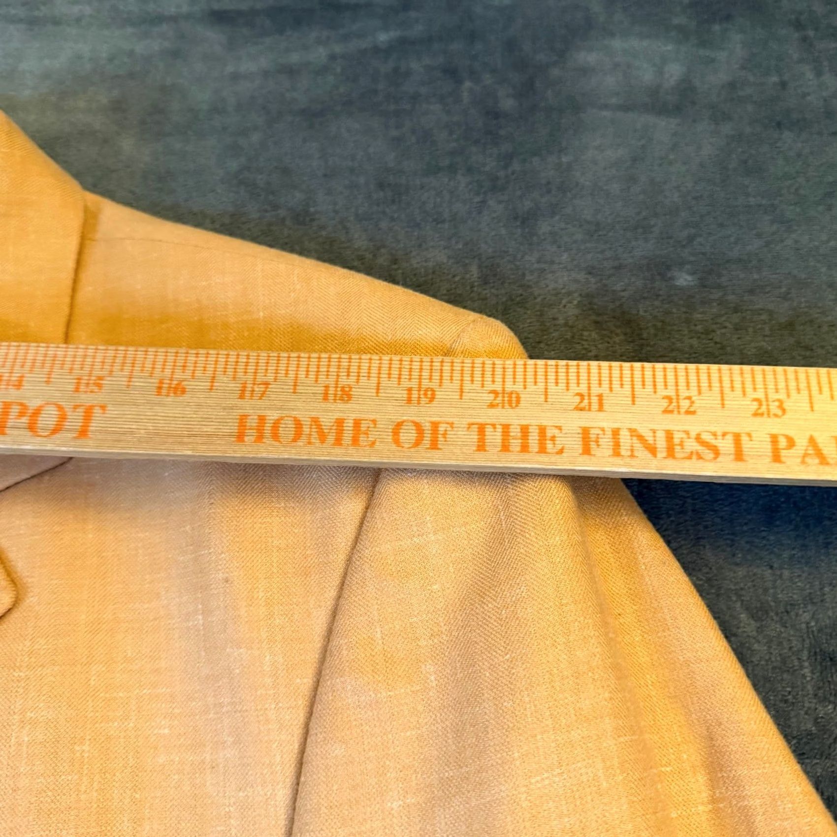 Vintage Millennium Collection Blazer Mens 46 Regular Orange Wool Silk Linen Three Button Blazer Mens Regular 46 Orange Wool Silk Linen Three Button Size 46R - 6 Thumbnail