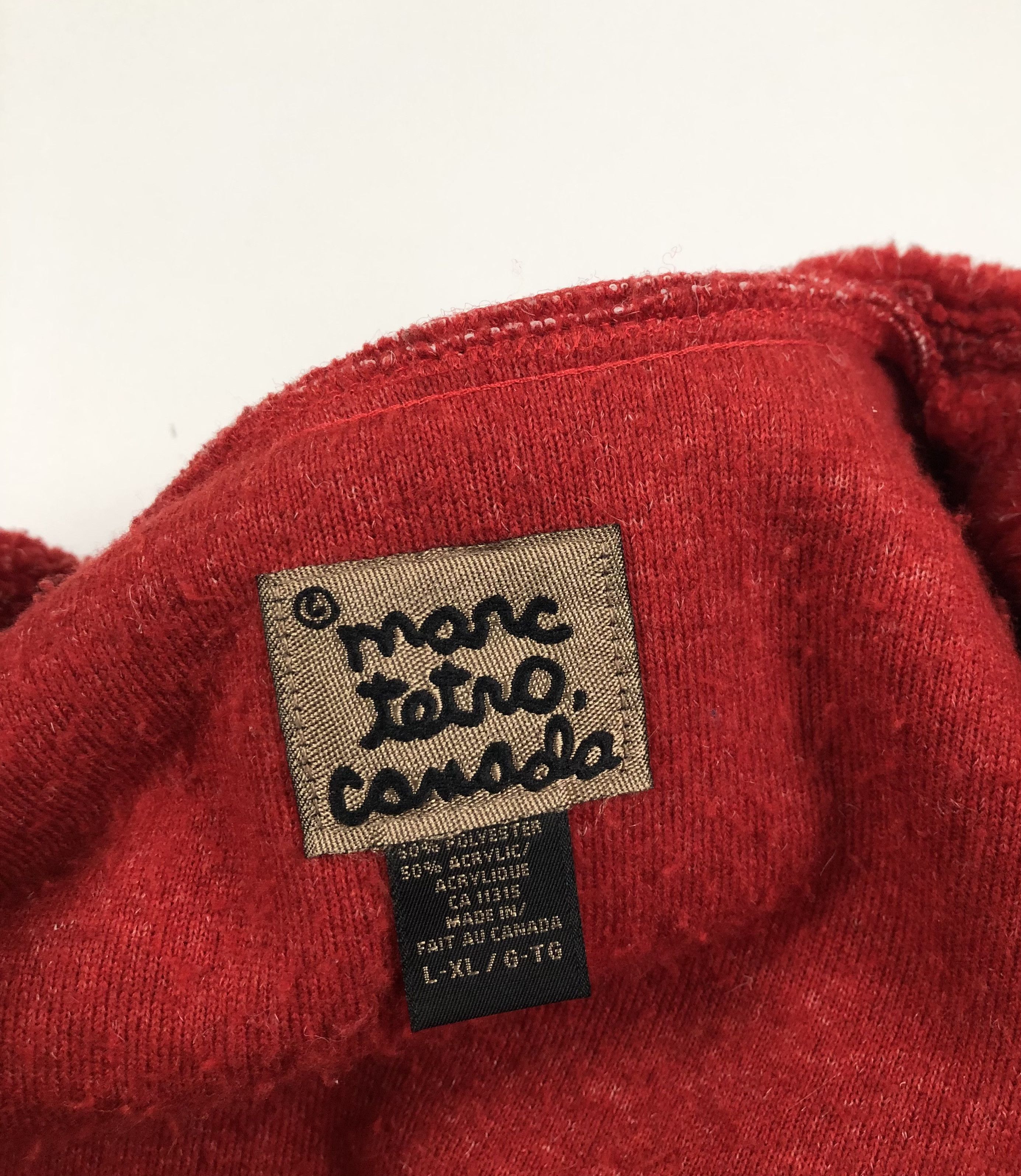 Vintage Marc Tetro Canada Hockey Art Vintage Fleece Size US L / EU 52-54 / 3 - 8 Thumbnail