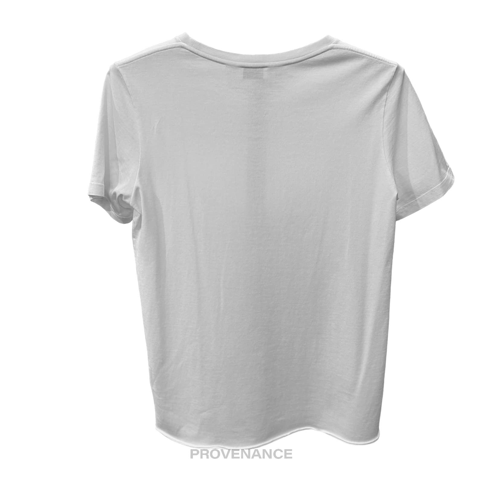 Saint Laurent Paris 🔴 Saint Laurent Paris SLP Logo T Shirt - White Size US XS / EU 42 / 0 - 2 Thumbnail