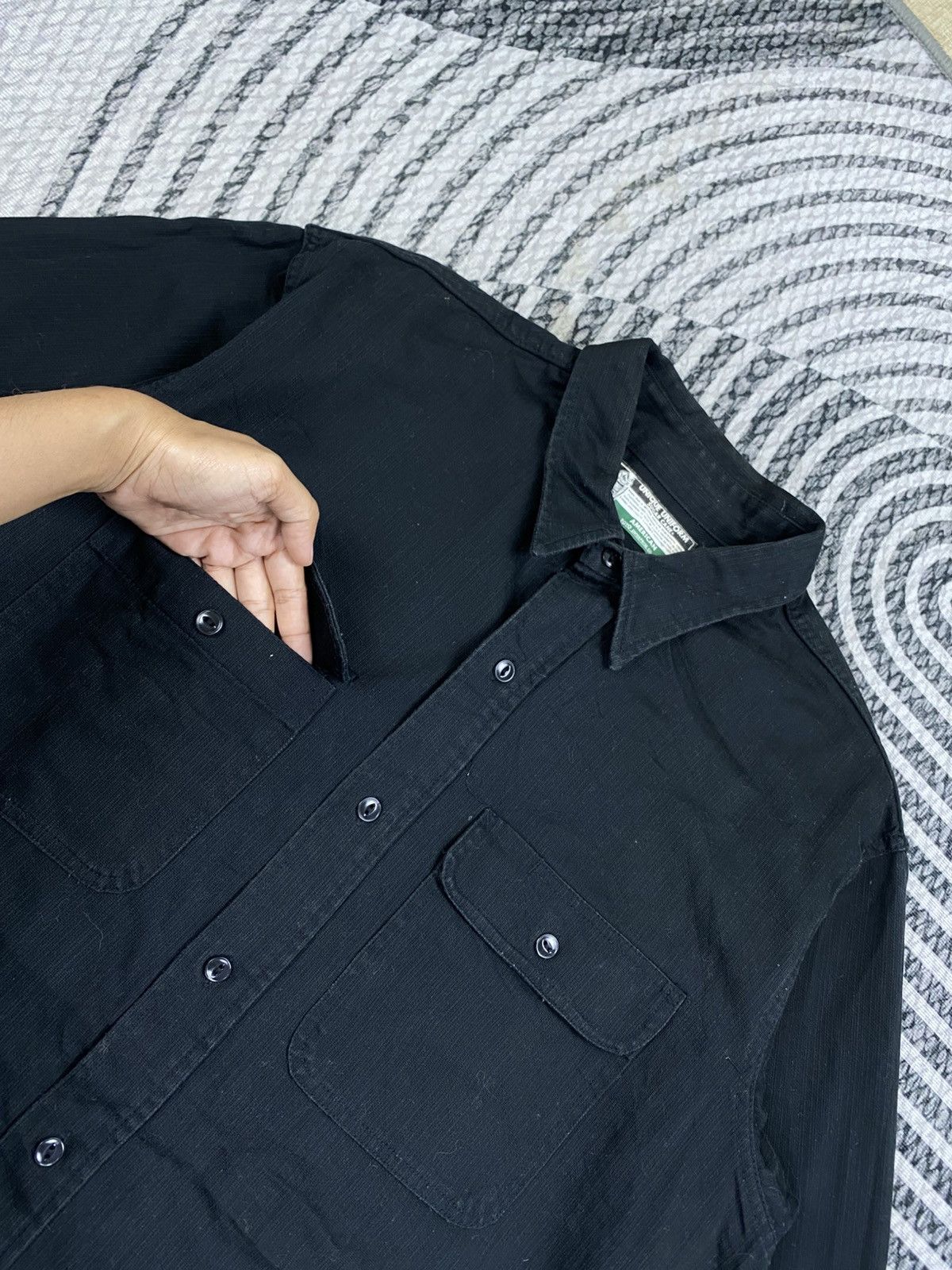 Sugar Cane Vintage Sugar Cane Black Cotton Button Up Shirt Size US L / EU 52-54 / 3 - 6 Thumbnail