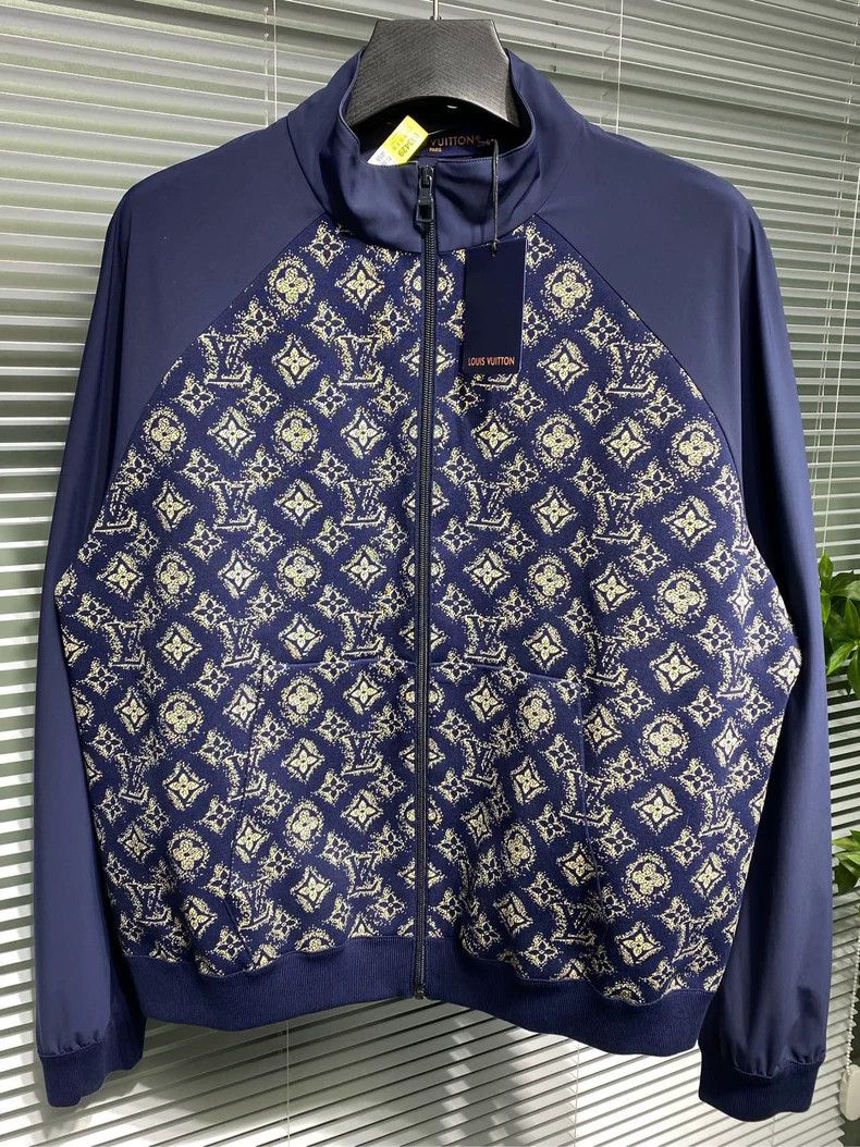 Louis Vuitton LOUIS VUITTON Standing collar stitching knitting presbyopia Size US L / EU 52-54 / 3 - 3 Thumbnail