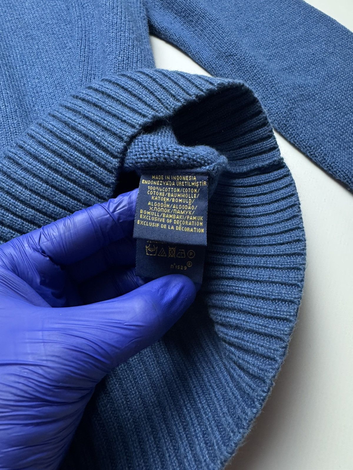 Polo Ralph Lauren Polo Ralph Lauren Cotton Crewneck Sweater - Blue Gold Pony Size US S / EU 44-46 / 1 - 6 Thumbnail