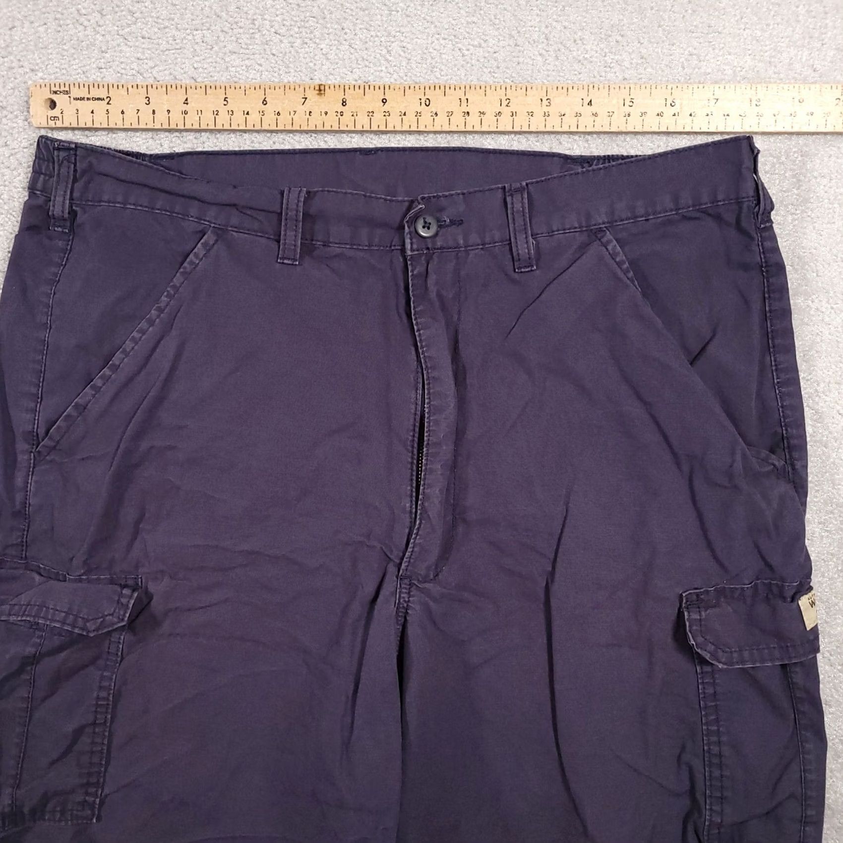 Wrangler VINTAGE Wrangler Cargo Shorts Mens 38 Blue Outdoor Utility Work Camp Actual 36X7.5 Size US 38 / EU 54 - 5 Thumbnail