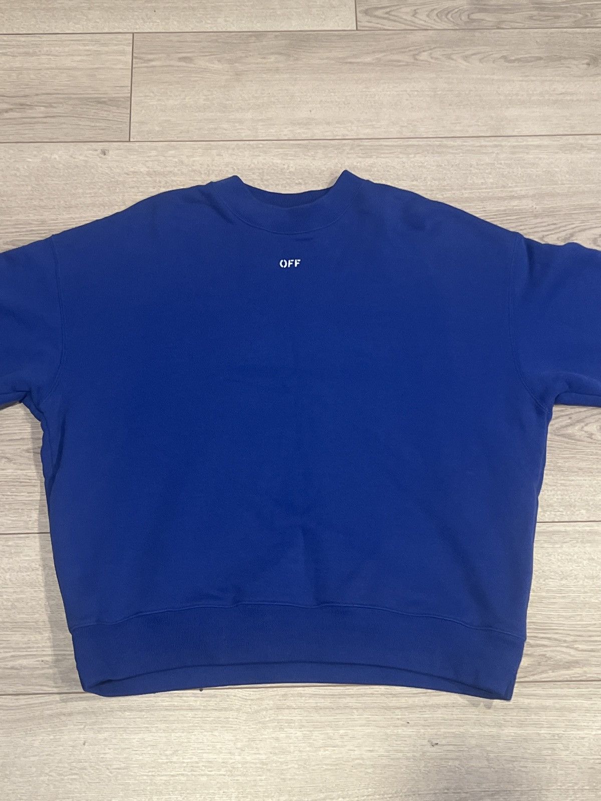 OFF-WHITE Stamp Skate Crewneck Dark Blue