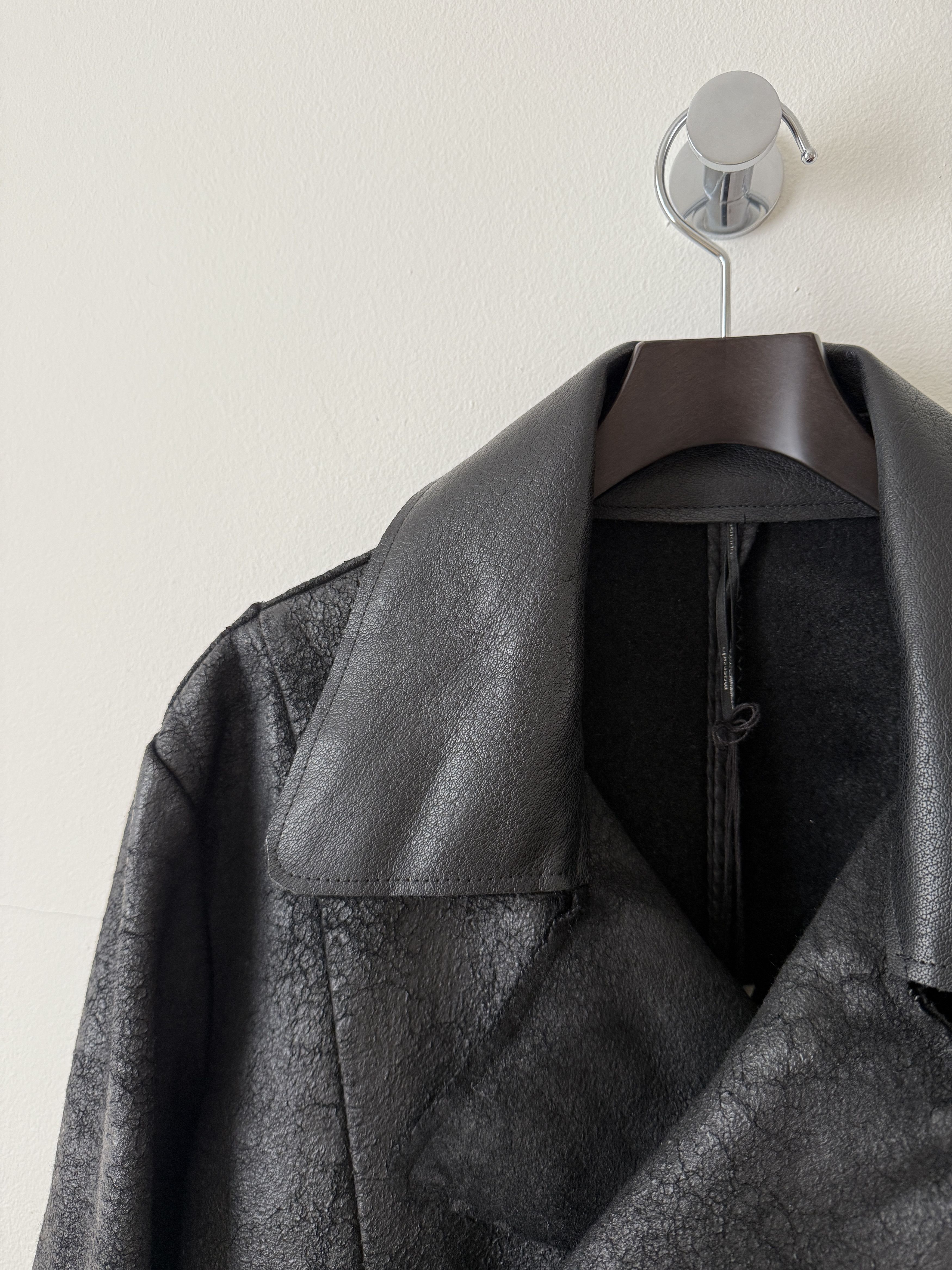 Masnada Heavy Wool Distressed Buttoned Overcoat Size US L / EU 52-54 / 3 - 6 Thumbnail