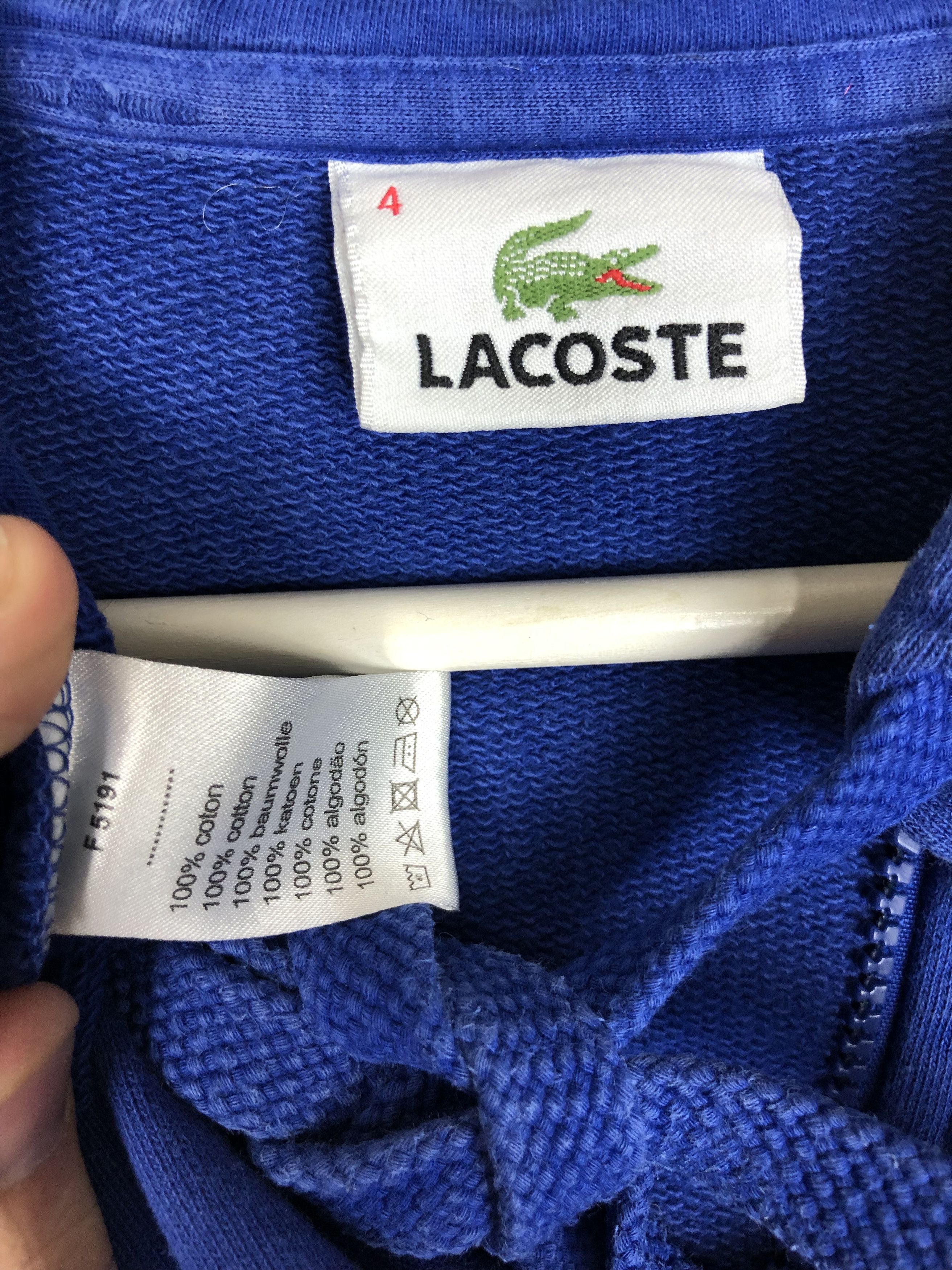 Lacoste Lacoste Zip Hoodie Track Small Logo Blue size M Size US M / EU 48-50 / 2 - 8 Thumbnail