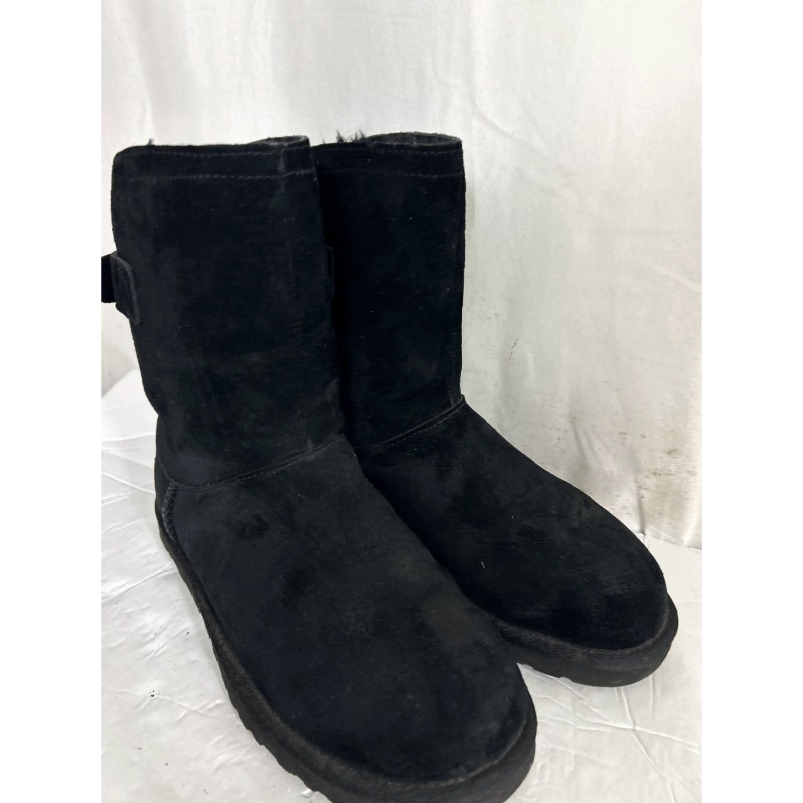 Ugg UGG Australia Remora Boots Black Sheepskin Buckle Fashion Comfort Bling Women 6 Shoes Suede Wool Australia 1012029 Size 28" / US 6 / IT 42 - 3 Thumbnail