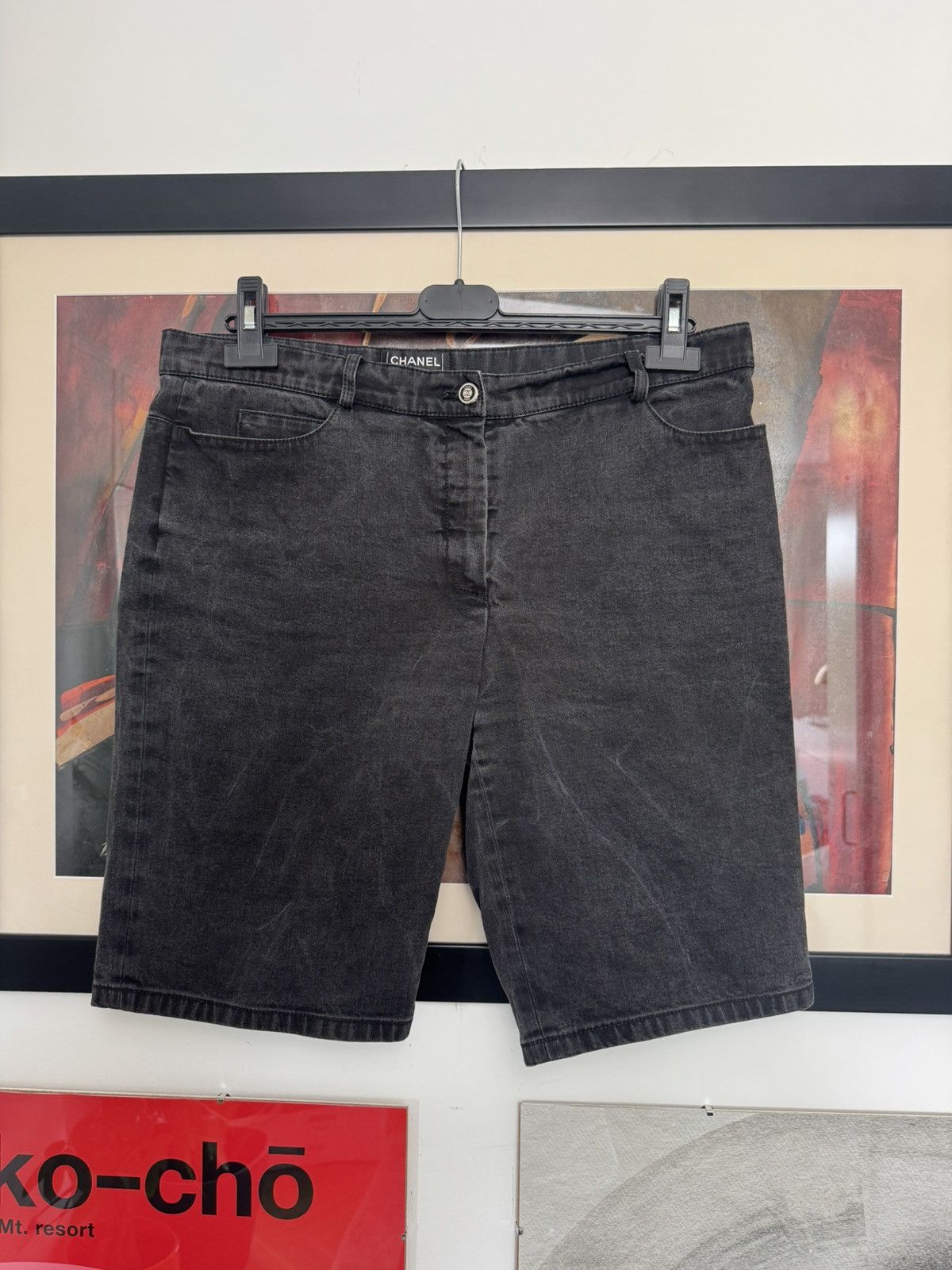 Chanel Chanel Jeans Denim Designer Shorts Unisex Luxury Vintage Size US 32 / EU 48 - 1 Thumbnail
