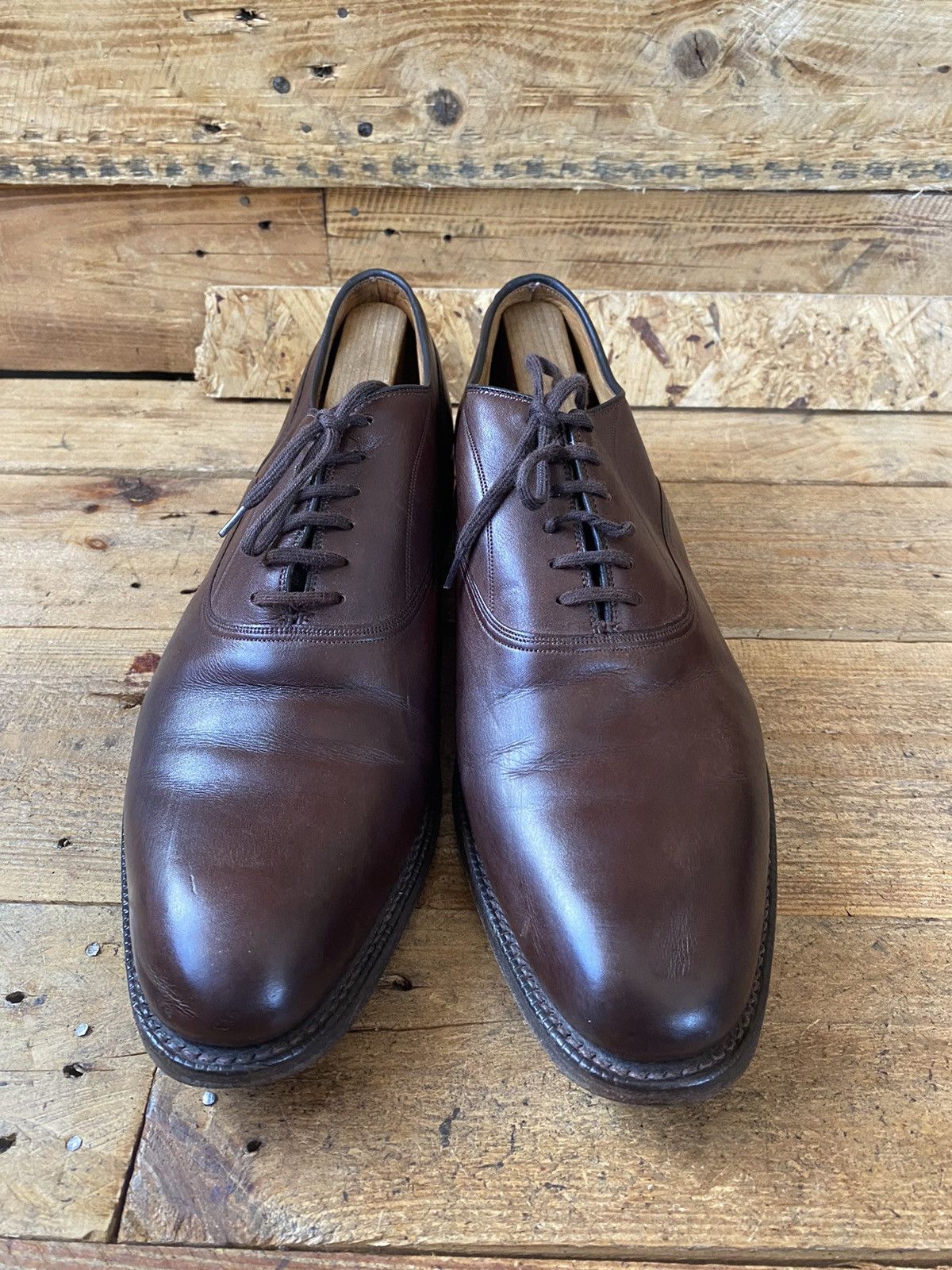Church's Churchs oxford brown leather shoes, sz 43 Size US 10.5 / EU 43-44 - 2 Thumbnail