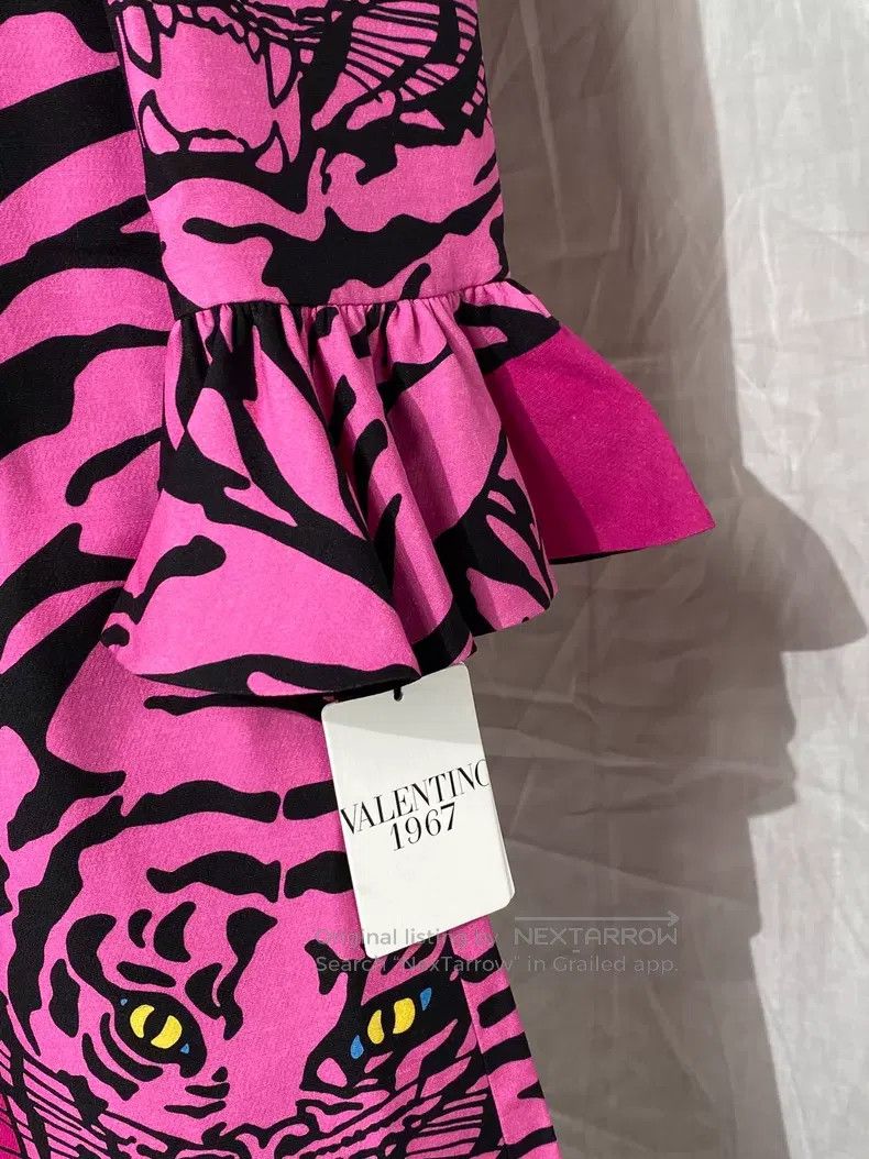 Valentino Valentino Series Tiger Print Dress Size S / US 4 / IT 40 - 4 Thumbnail