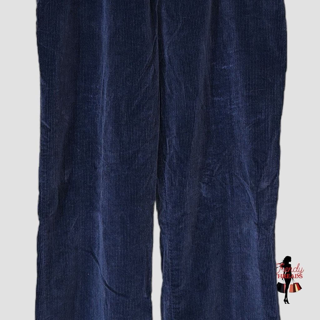 Vintage VTG 70s 80s Womens XS Corduroy High Rise Wide Leg Pants Prep Size 27" / US 4 / IT 40 - 3 Thumbnail