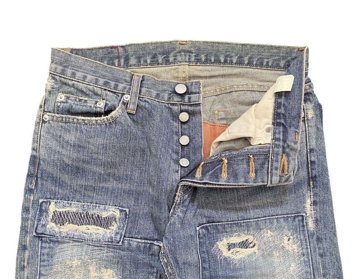 Hysteric Glamour Hysteric Glamour Patchwork Distressed Denim Size US 30 / EU 46 - 5 Thumbnail
