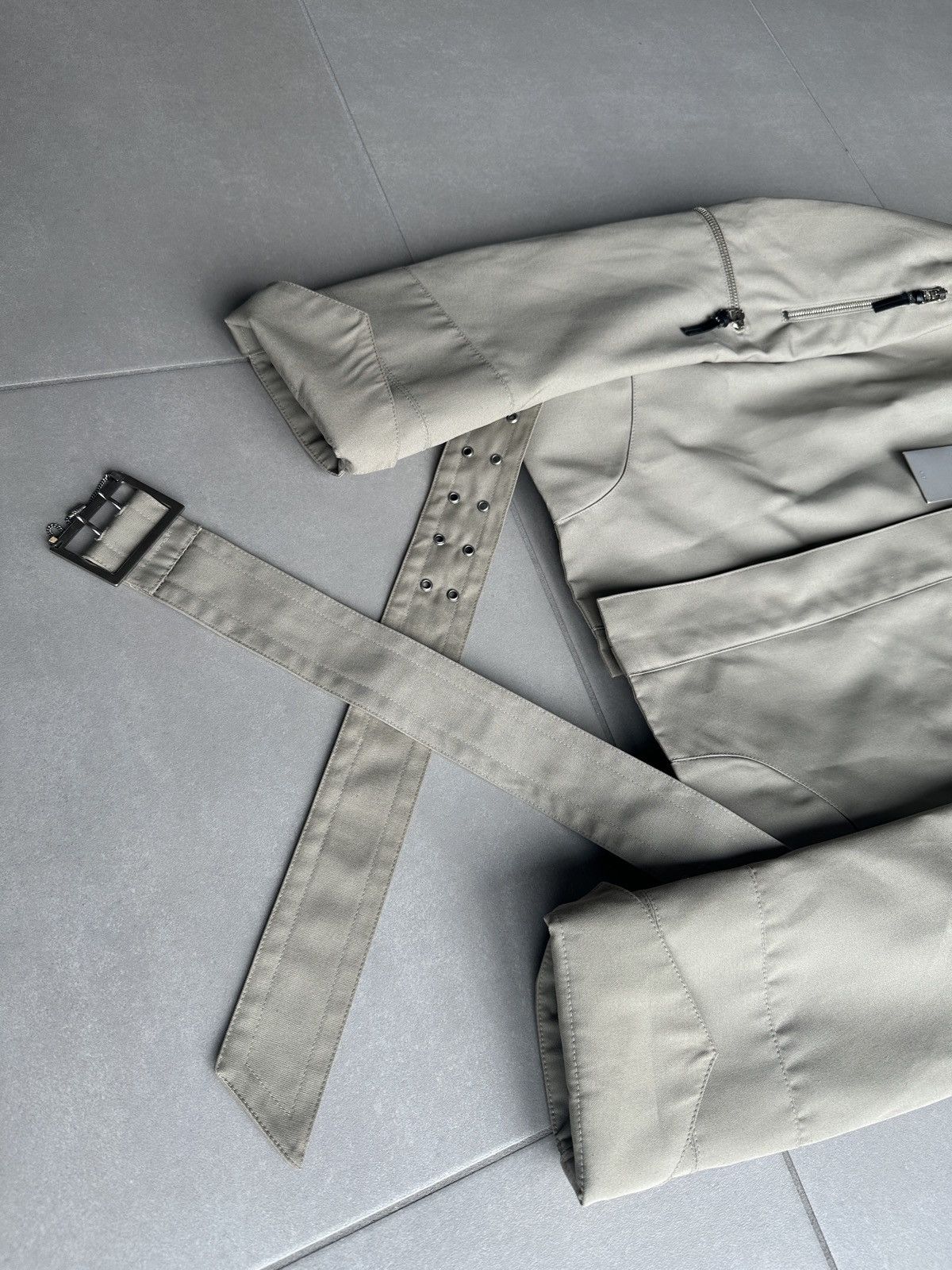 Dior × Hedi Slimane Dior Homme SS03 “Follow me” belted rider moto jacket Size US M / EU 48-50 / 2 - 6 Thumbnail