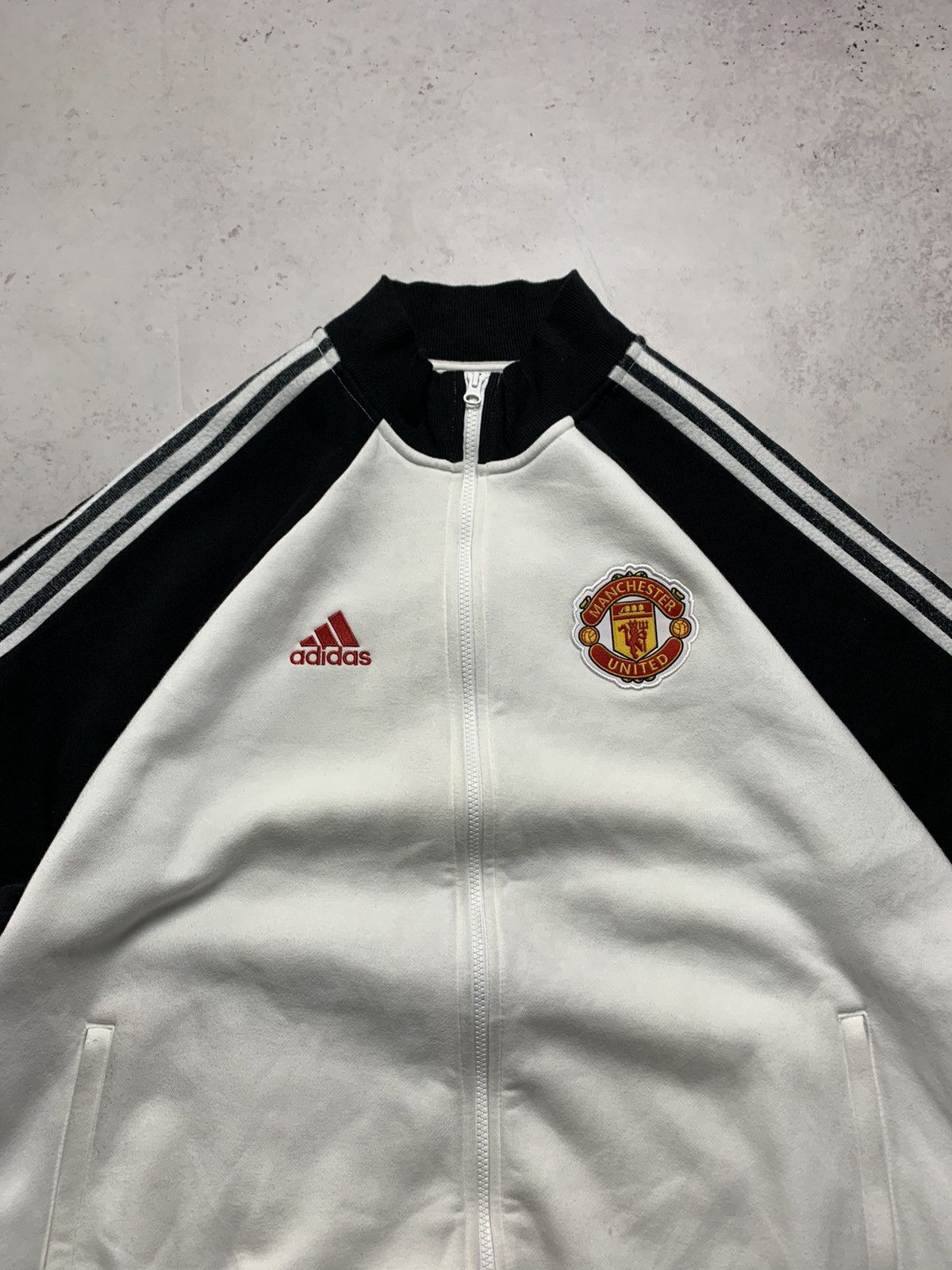 Adidas × Vintage Vintage Adidas 3 Stripes Manchester United Olympic Jacket XL Size US L / EU 52-54 / 3 - 2 Thumbnail