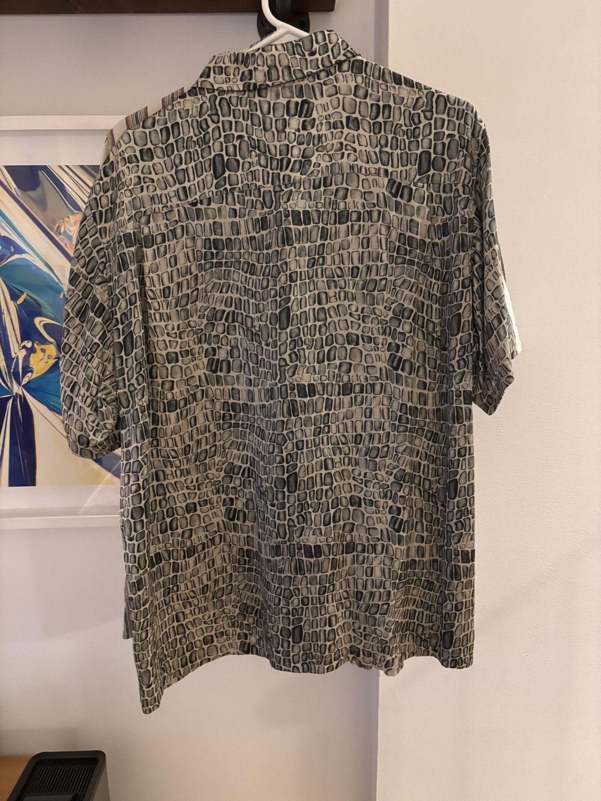 Stussy Stussy Silk Gator Print Shirt | Grailed