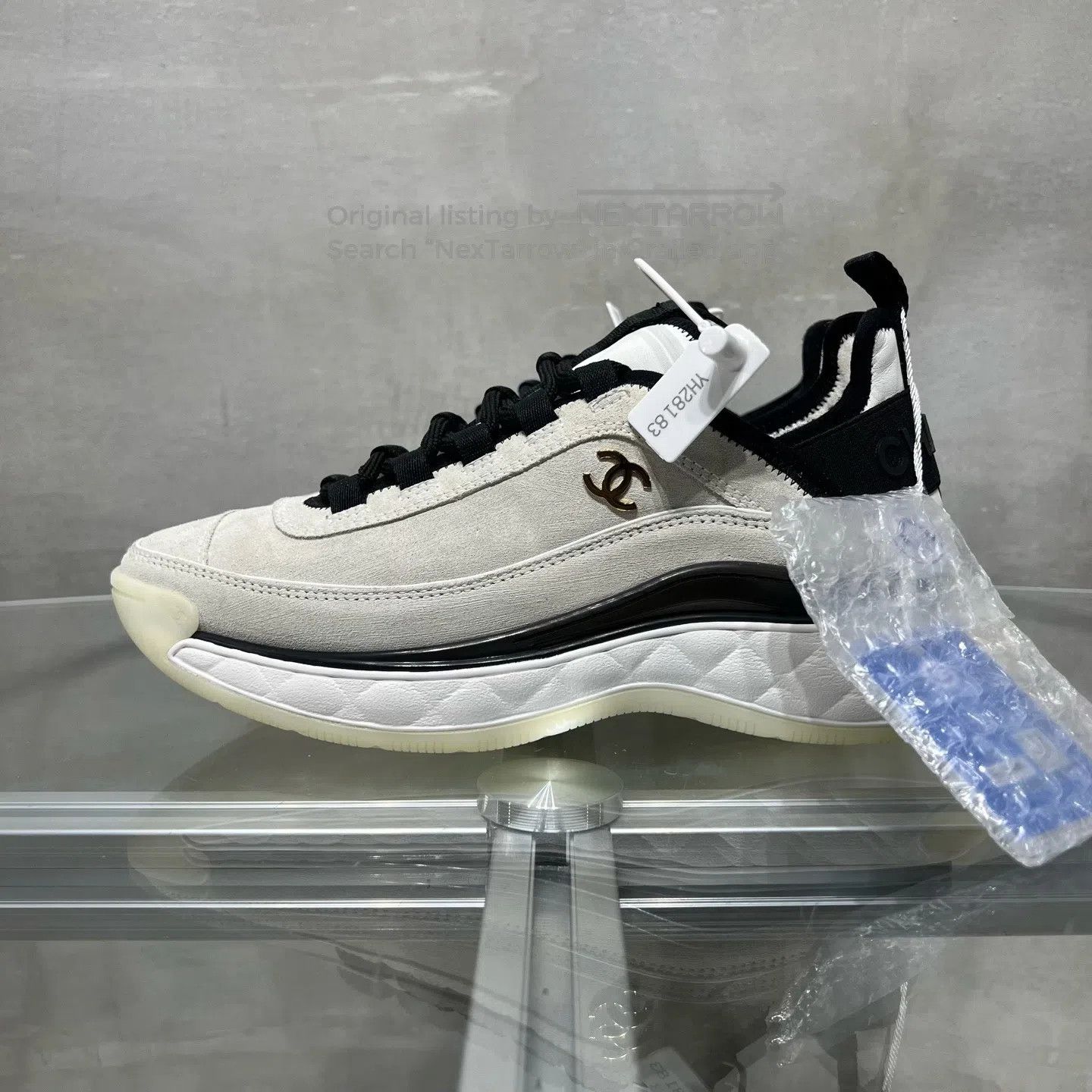 Chanel Chanel Black White Panda Air Cushion Sports Shoes| Size US 6.5 / IT 36.5 - 3 Thumbnail
